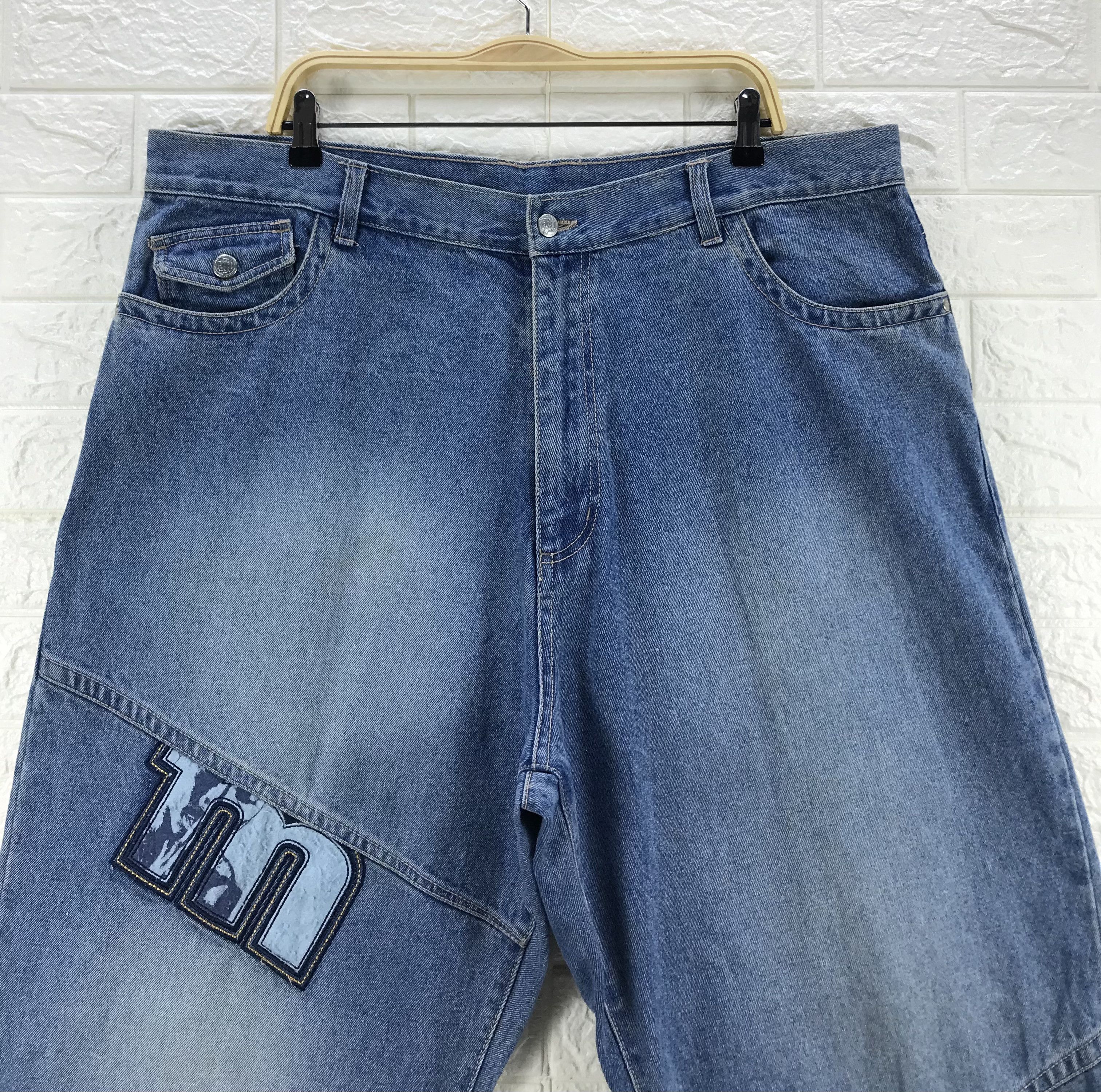 Makaveli Vintage Makaveli Tupac Shakur Portrait Patched Baggy Jeans Size US 42 / EU 58 - 2 Thumbnail