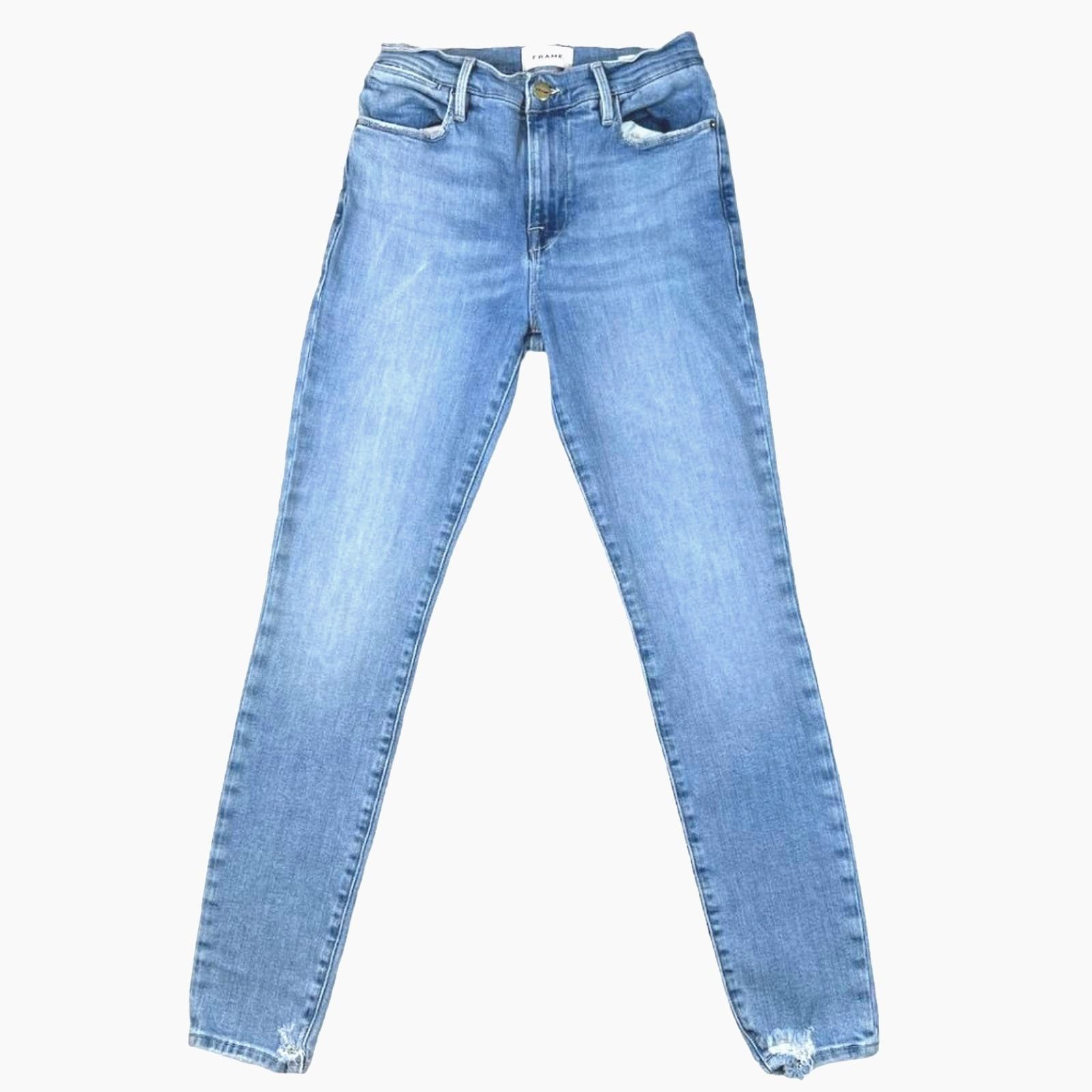 Frame Frame Skinny Jeans in Blue | Size 27 Size 27" / US 4 / IT 40 - 1 Thumbnail