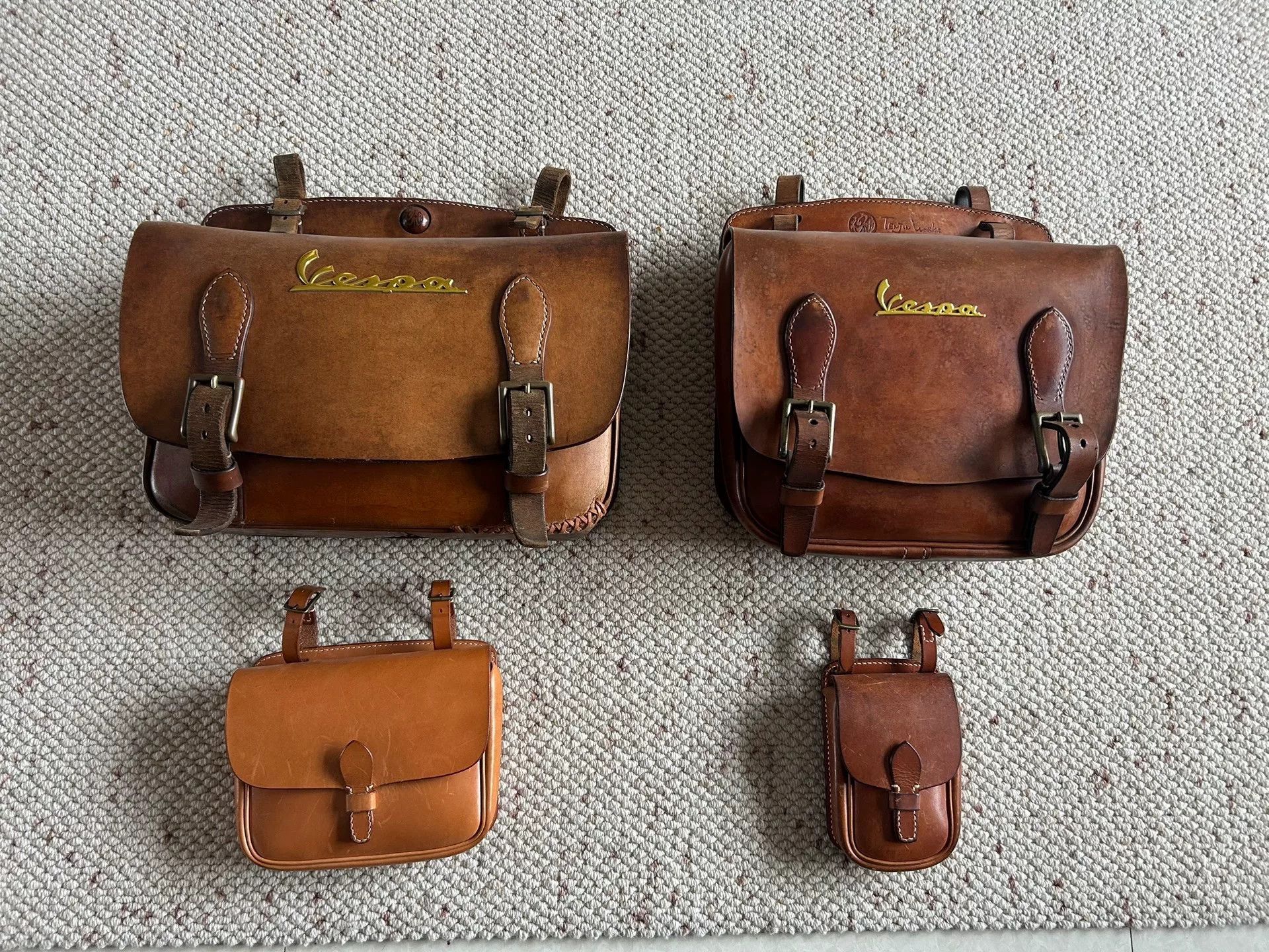 DEMONITES vespa leather messenger bags set Size ONE SIZE - 1 Thumbnail