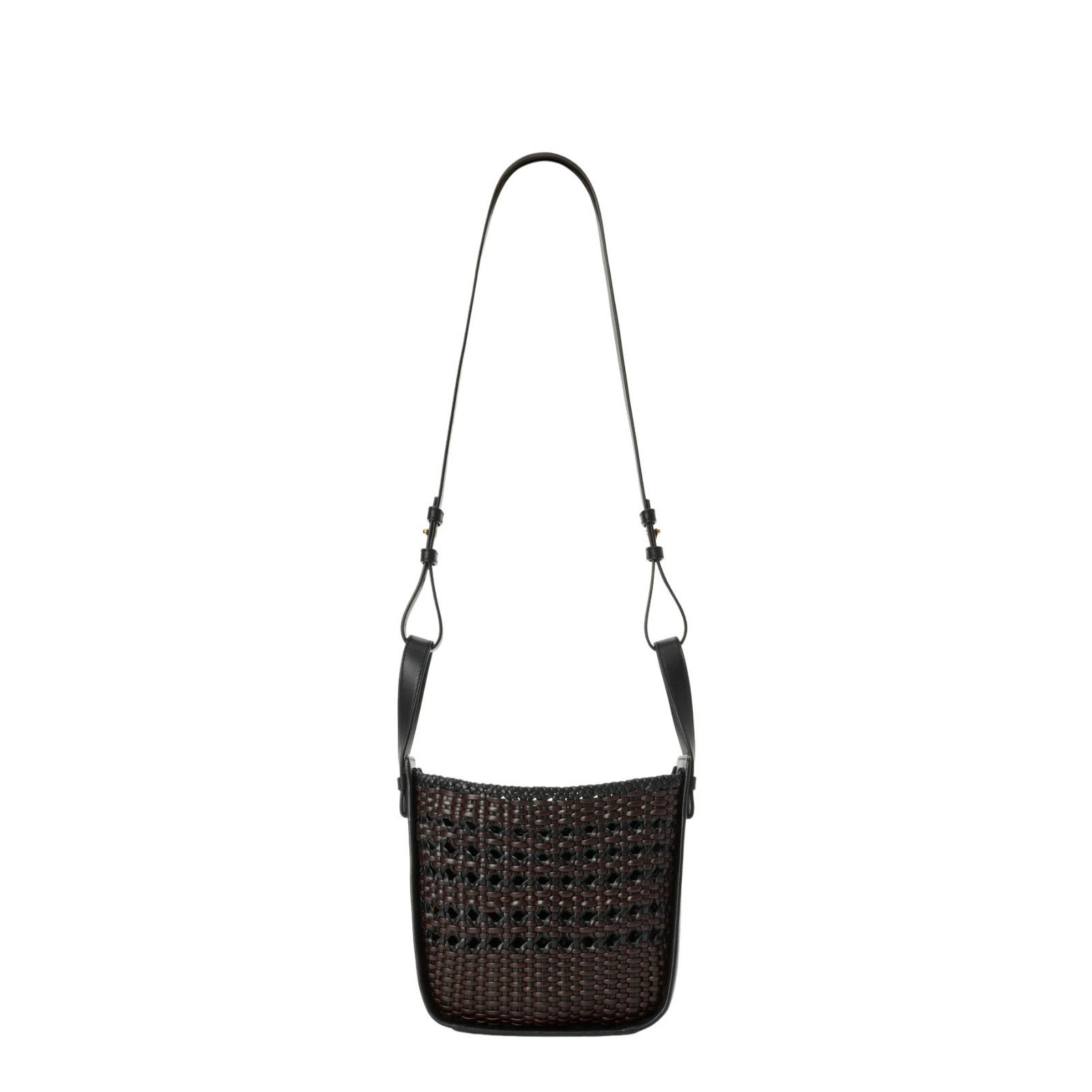 Loewe LOEWE Hammock Compact $4500 Black/Brown Woven Top Handle Bag Size ONE SIZE - 4 Thumbnail
