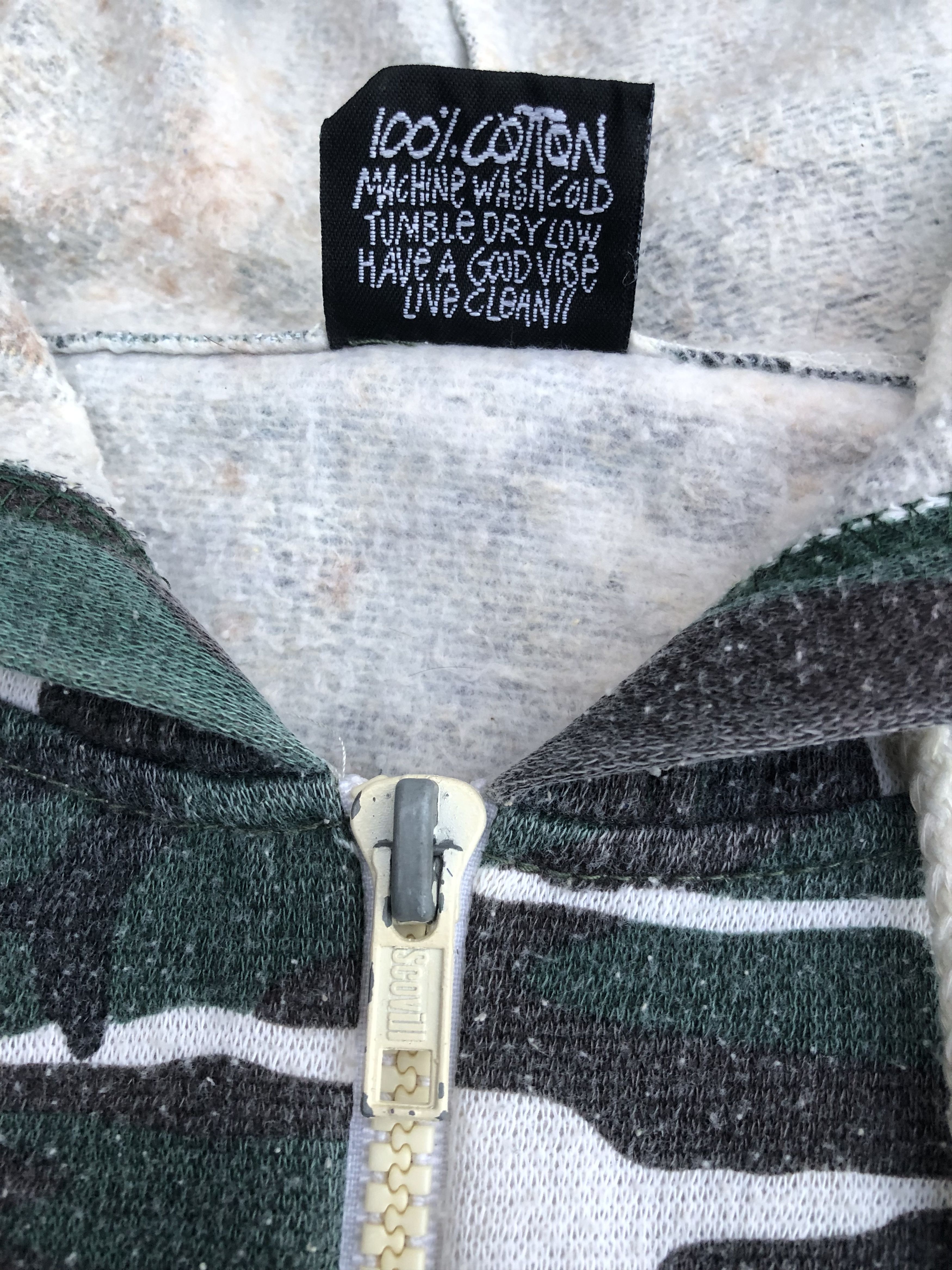 Vintage 🔥Vintage OG Old STUSSY Camouflage Half-Zip Hoody Sweatshirt Size US L / EU 52-54 / 3 - 11 Thumbnail