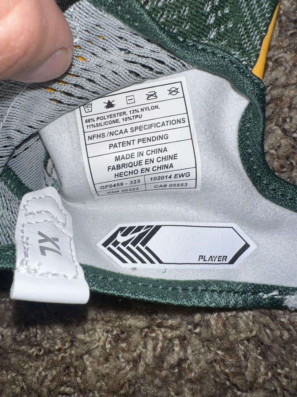 Nike Nike NFL Green Bay Packers Vapor Knit On Field Football Gloves Size ONE SIZE - 4 Thumbnail