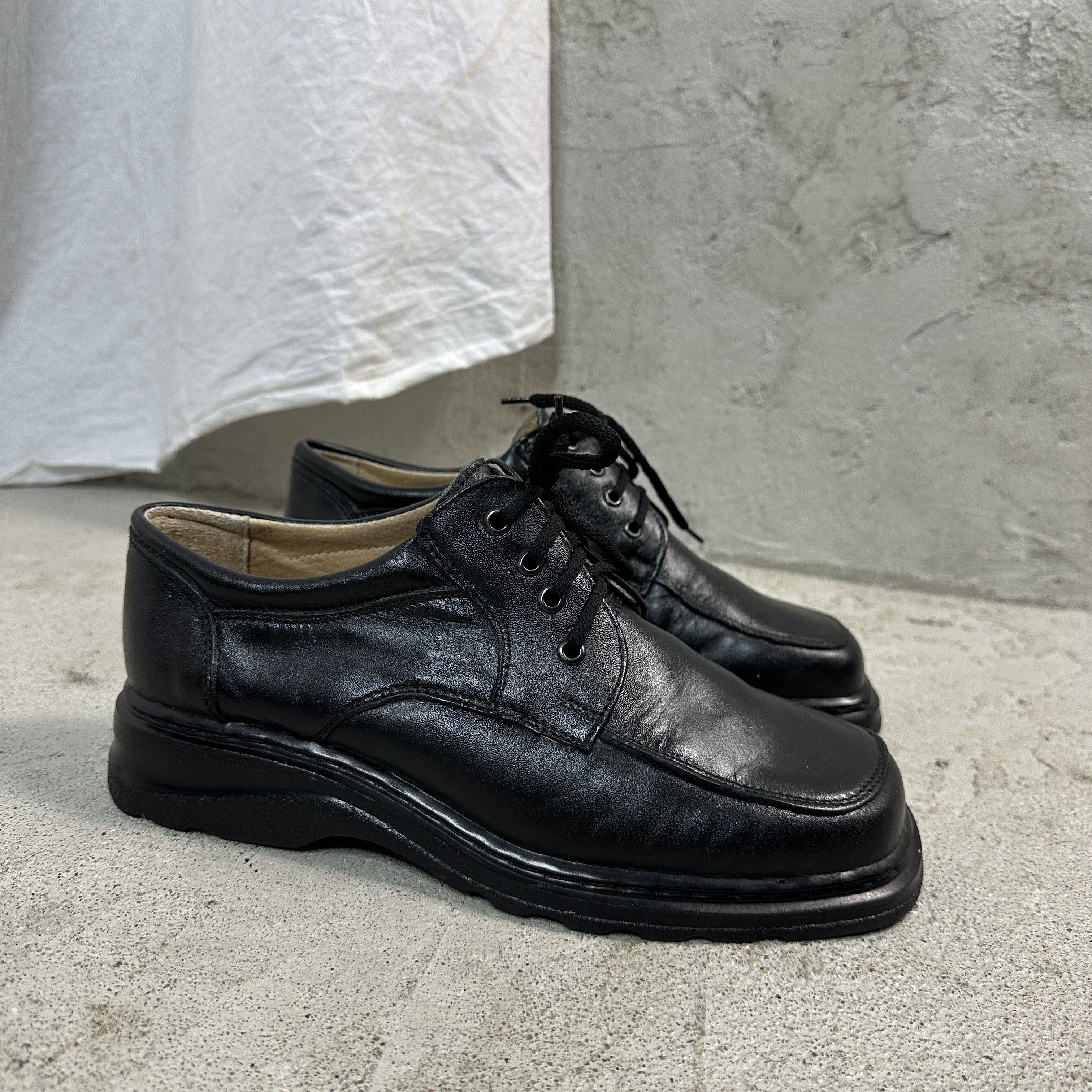 Vintage Vintage Y2K Leather Elegant Derby Square Toe Vintage Shoes Size US 7 / EU 40 - 3 Thumbnail