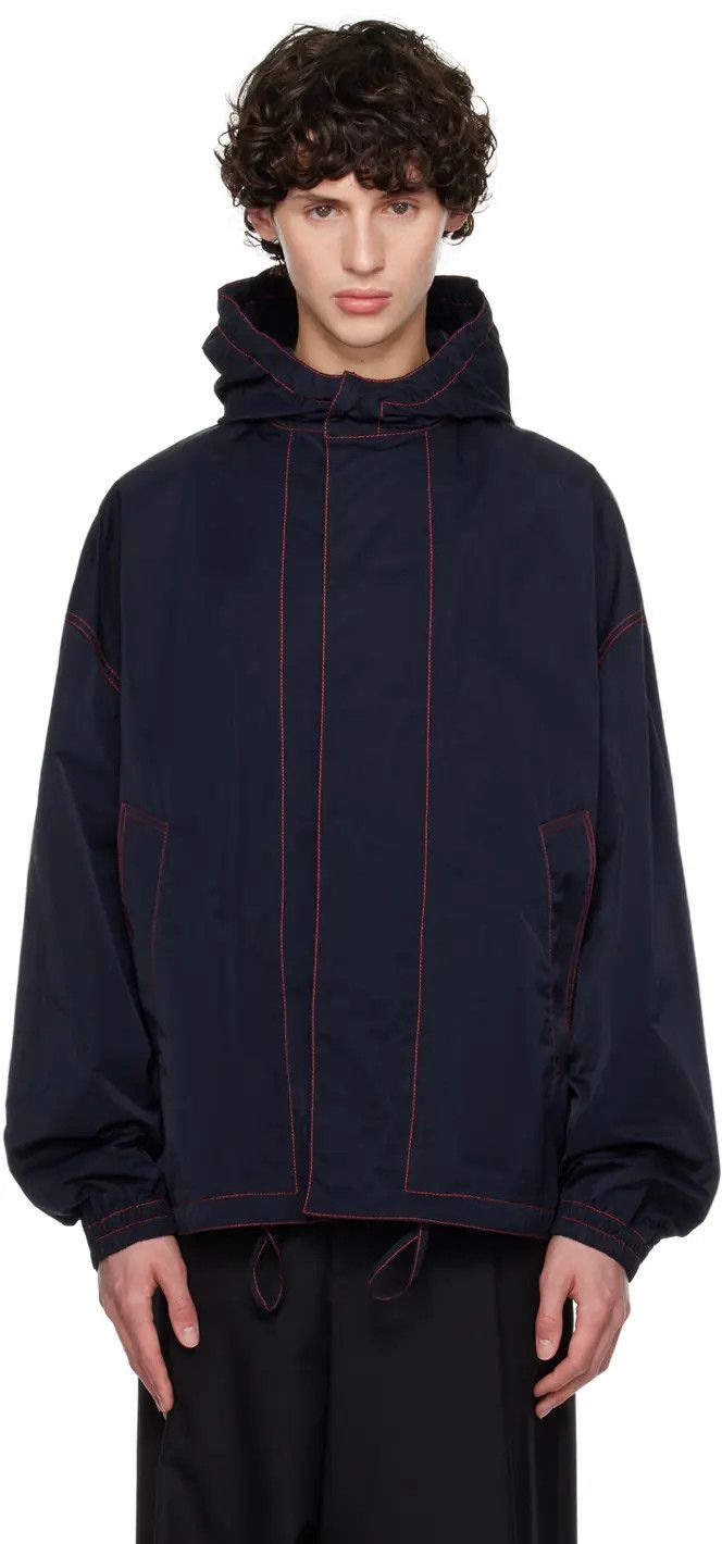 Bottega Veneta o1loc1c1025 793715 Tech Nylon Blouson Jacket in Navy Size US S / EU 44-46 / 1 - 1 Thumbnail