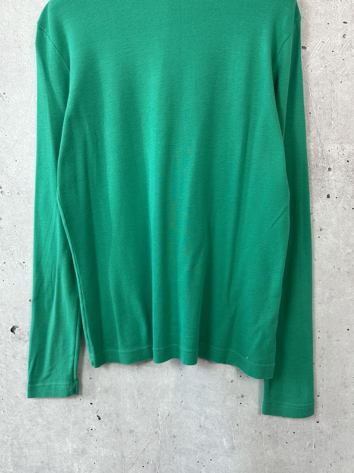 Lacoste Lacoste Vintage Bamboo Green Cotton Long Sleeve Polo Size US S / EU 44-46 / 1 - 8 Thumbnail