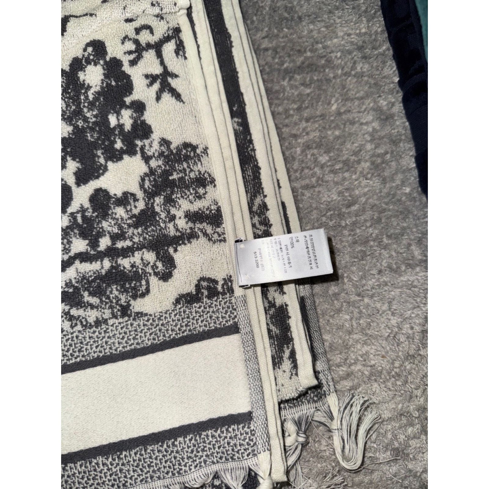 Dior Christian Dior Toile De Jouy Reverse Tassel Bath Beach Towel Size ONE SIZE - 12 Thumbnail