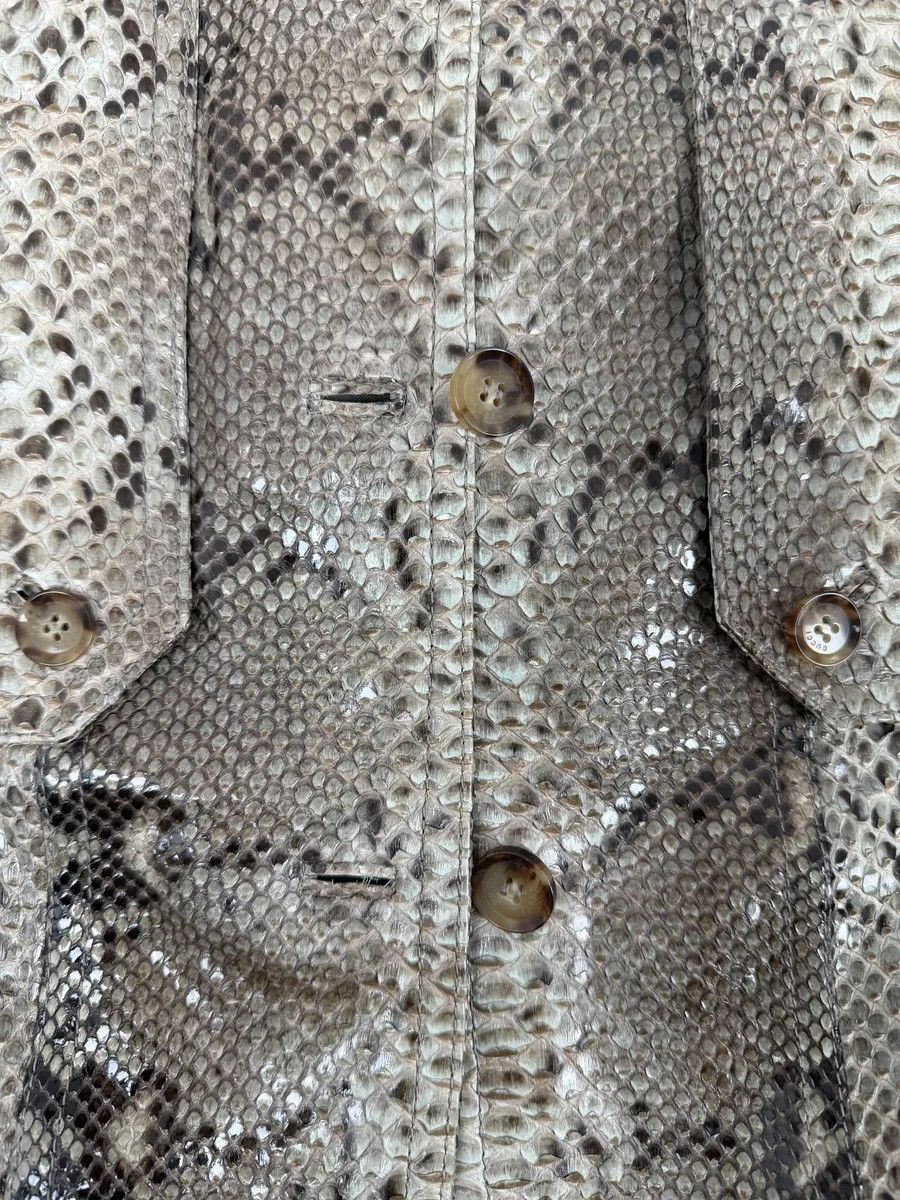 Gucci SS2009 Gucci Beige Python Leather Jacket by Frida Giannini Size S / US 4 / IT 40 - 11 Thumbnail