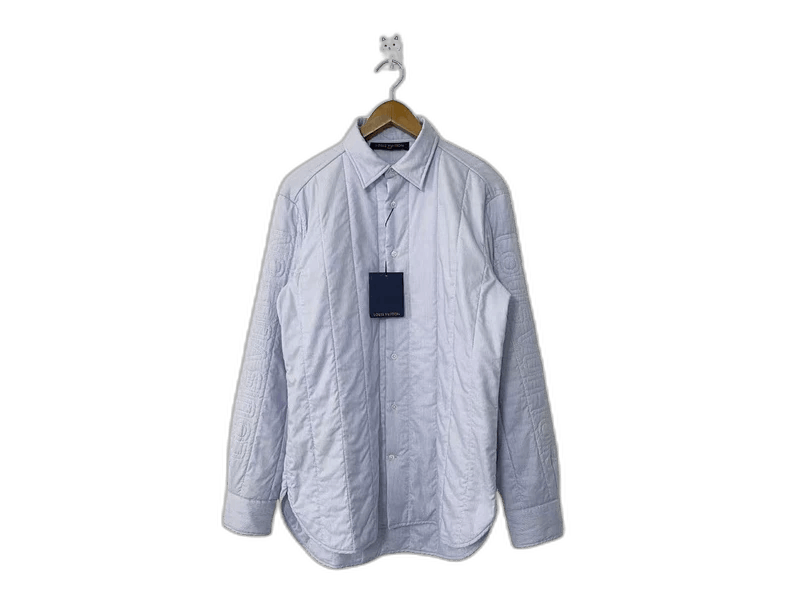 Louis Vuitton Louis Vuitton Embroidered Logo Quilted Shirt Jacket Size US XL / EU 56 / 4 - 1 Thumbnail