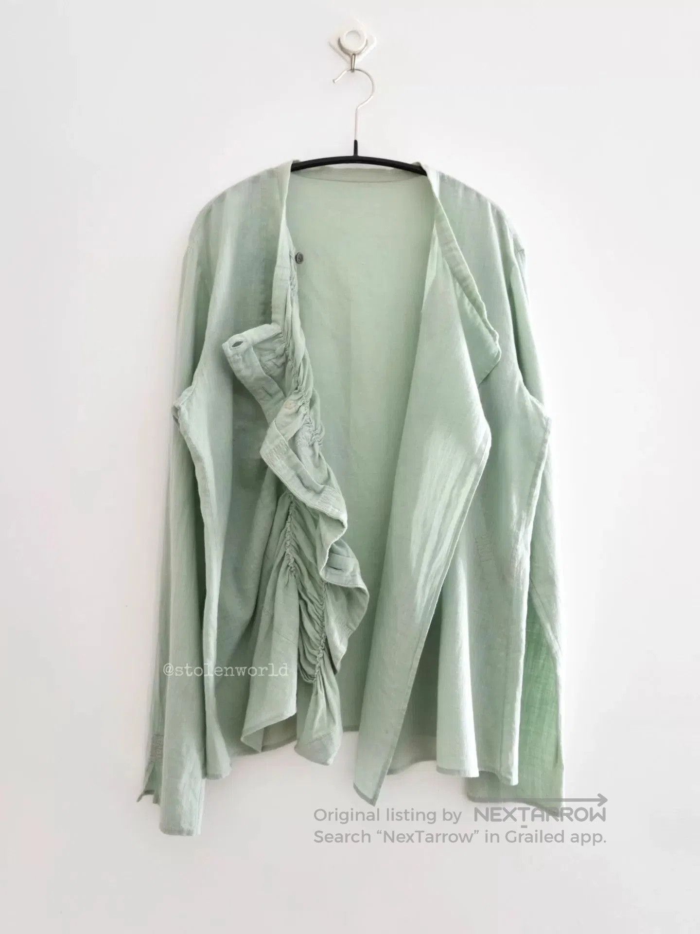 Issey Miyake Issey Miyake Haat Mint Green Blouse. Size M / US 6-8 / IT 42-44 - 5 Thumbnail