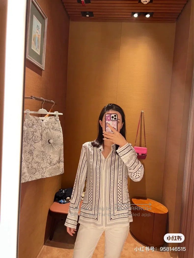 Hermes Hermes Silk shirt Size XS / US 0-2 / IT 36-38 - 7 Thumbnail