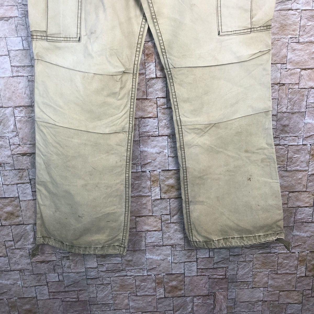 Japanese Brand Quadro Green Cargo Multipocket Pants #A359 Size US 33 - 7 Thumbnail