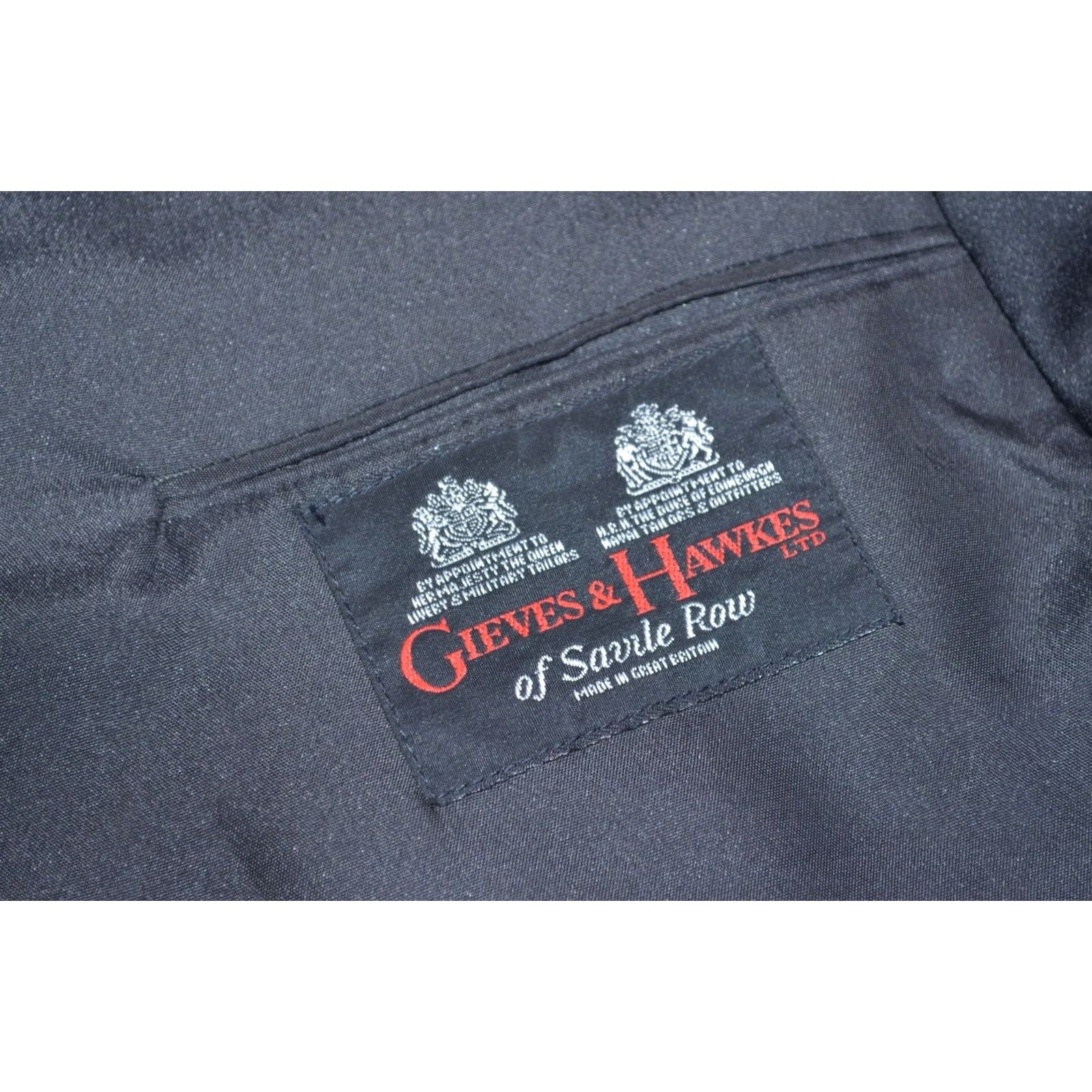 Gieves & Hawkes Gieves & Hawkes Savile Row Black Wool Tuxedo Dinner Jacket Slim Fit XL Shirt Mens Jacket Size 46R - 6 Thumbnail
