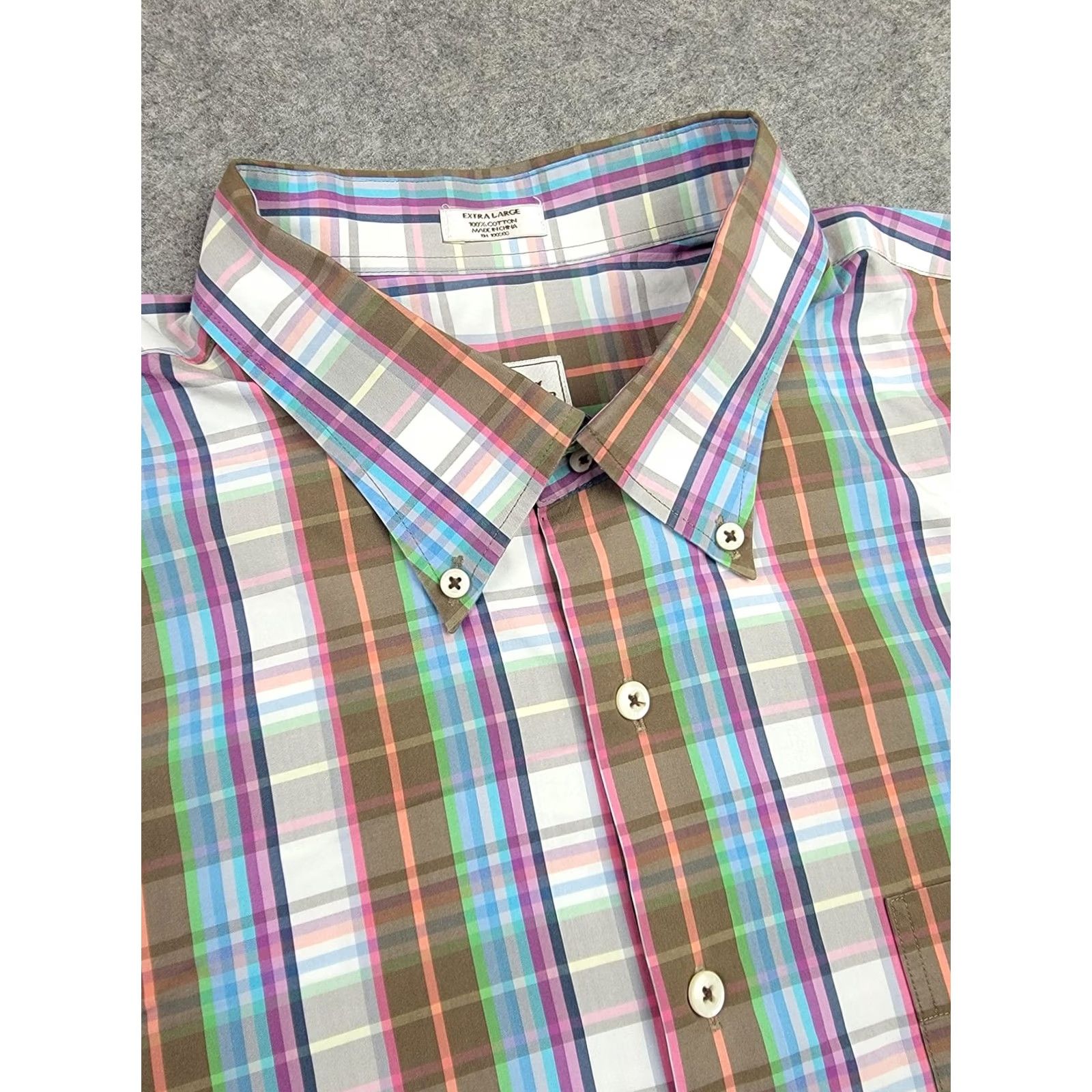 Peter Millar Peter Millar Shirt Mens XL Plaid Multicolor Weekender Wash Long Sleeve Button-Down Collar Button-Up Shirt Size US XL / EU 56 / 4 - 2 Thumbnail