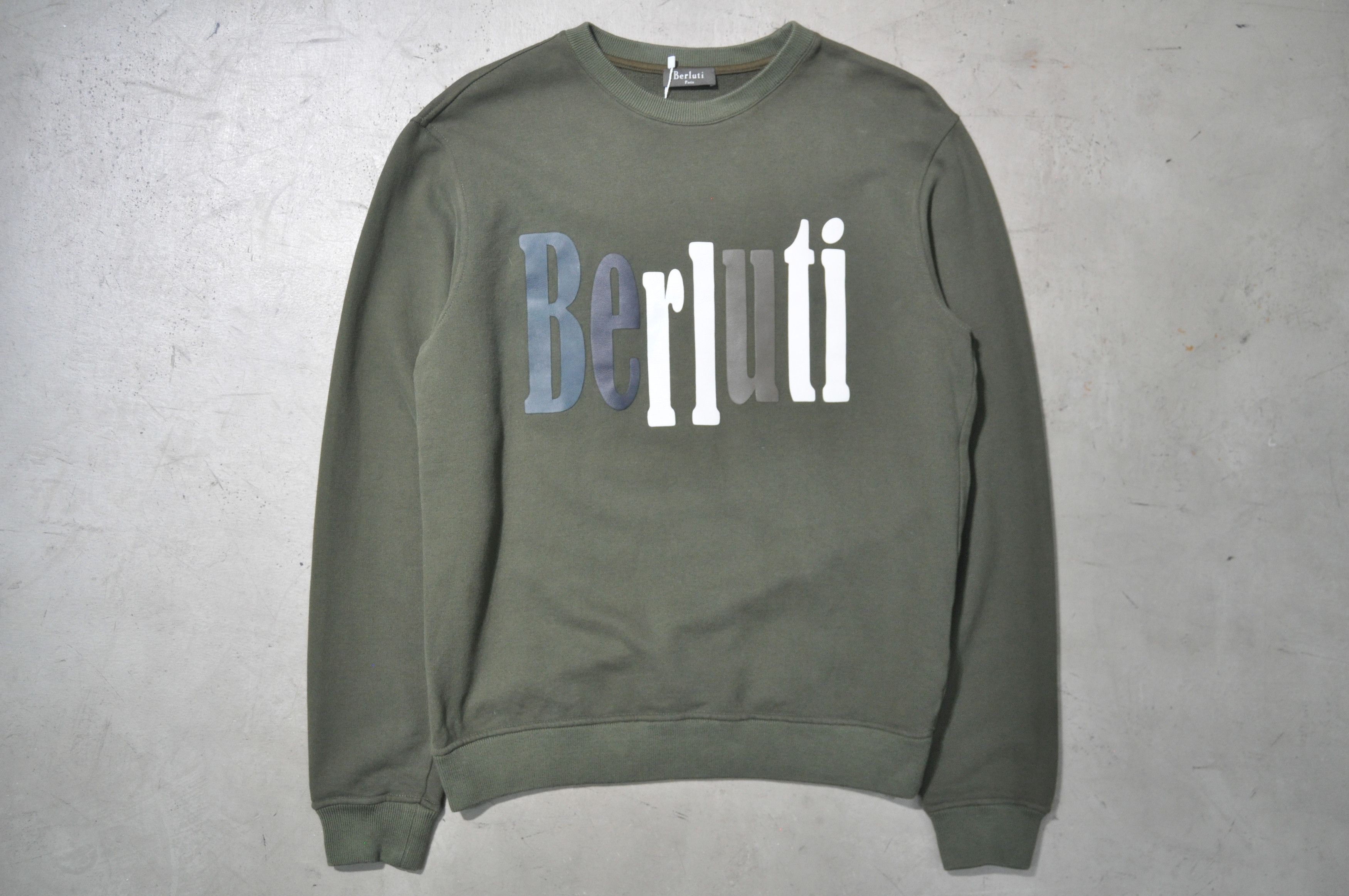 Berluti Berluti - Leather-Logo Sweater Size US M / EU 48-50 / 2 - 1 Thumbnail