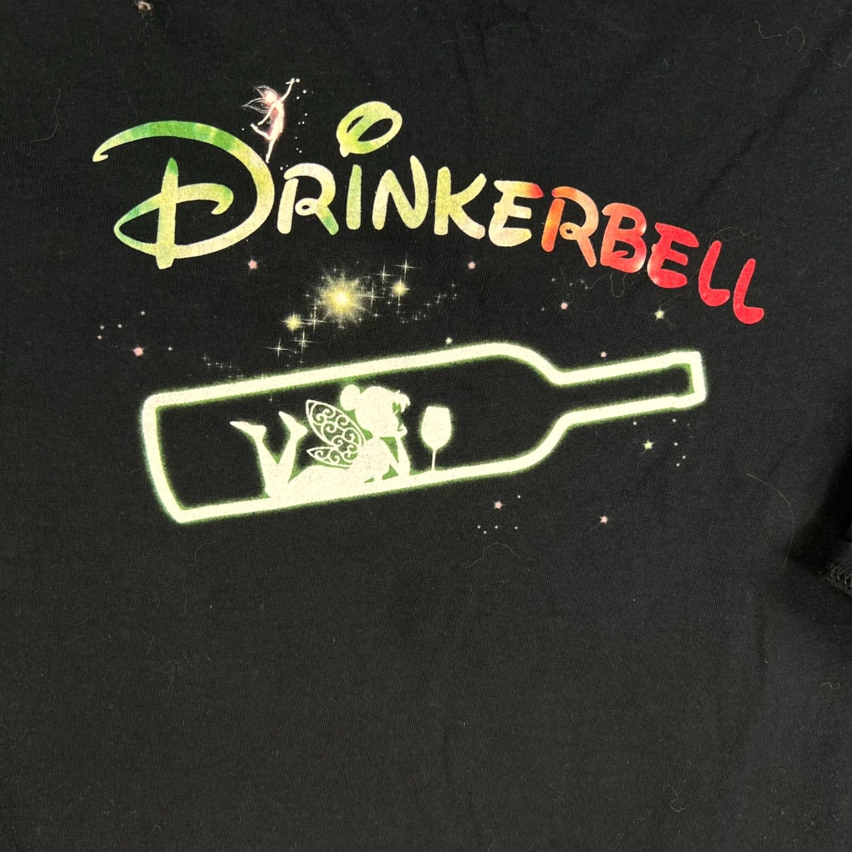 Gildan Drinkerbell Funny Graphic T Shirt Black Short Sleeve Adult Size 3XL Size US XXL / EU 58 / 5 - 2 Thumbnail