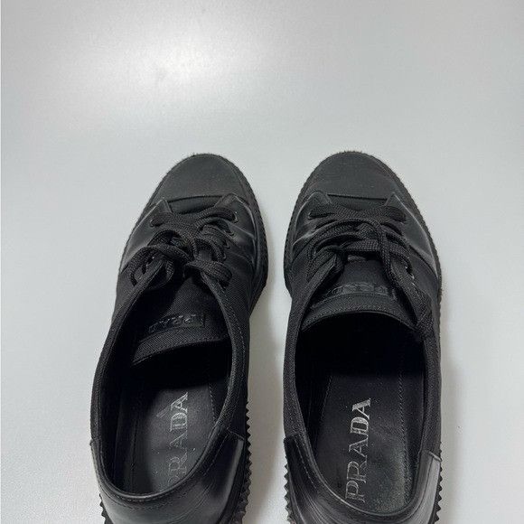 Prada Prada Stratus Leather Nylon Black Sneakers Men’s 8.5 Size US 8.5 / EU 41-42 - 4 Thumbnail