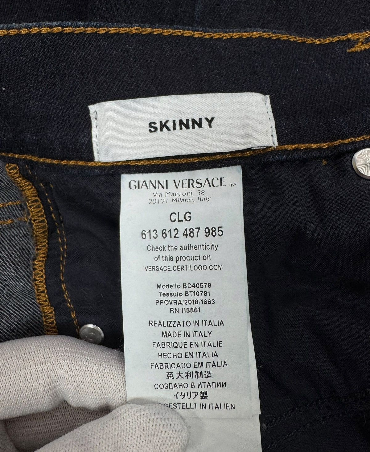 Versus Versace Versus Versace Skinny Jeans size 28 Size 28" / US 6 / IT 42 - 17 Thumbnail