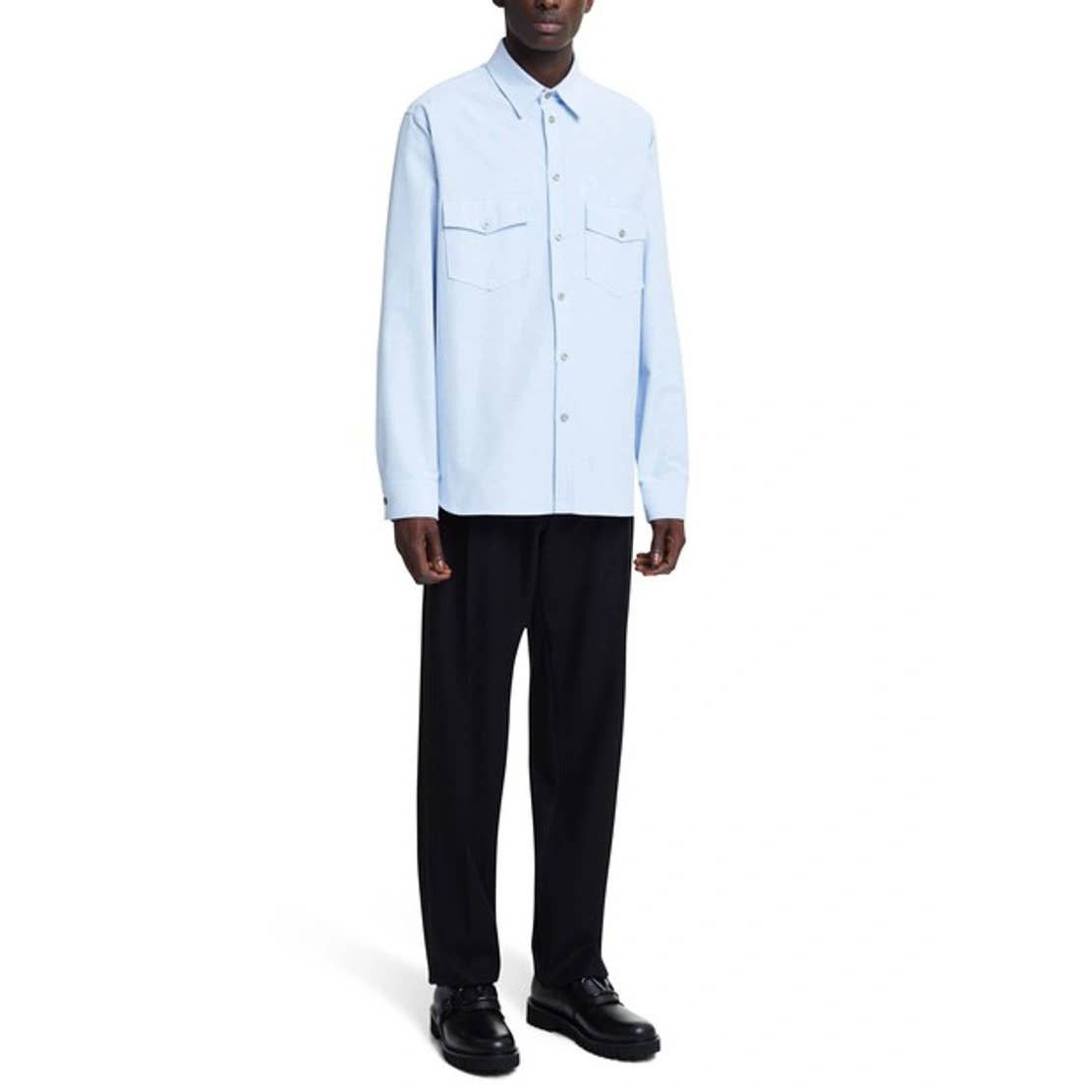 Gucci New GUCCI Dress Shirt Top w Logo Embroidery Sz 50 / L Large Size US L / EU 52-54 / 3 - 9 Thumbnail