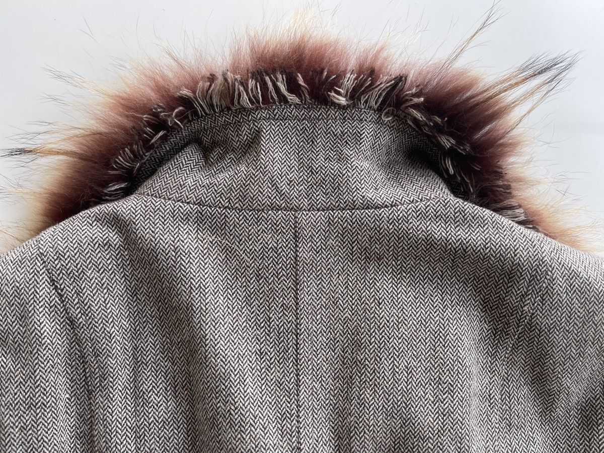 Japanese Brand Vintage St.Almeida Real Rabbit Fur Raccoon Luxury Coat Size M / US 6-8 / IT 42-44 - 13 Thumbnail