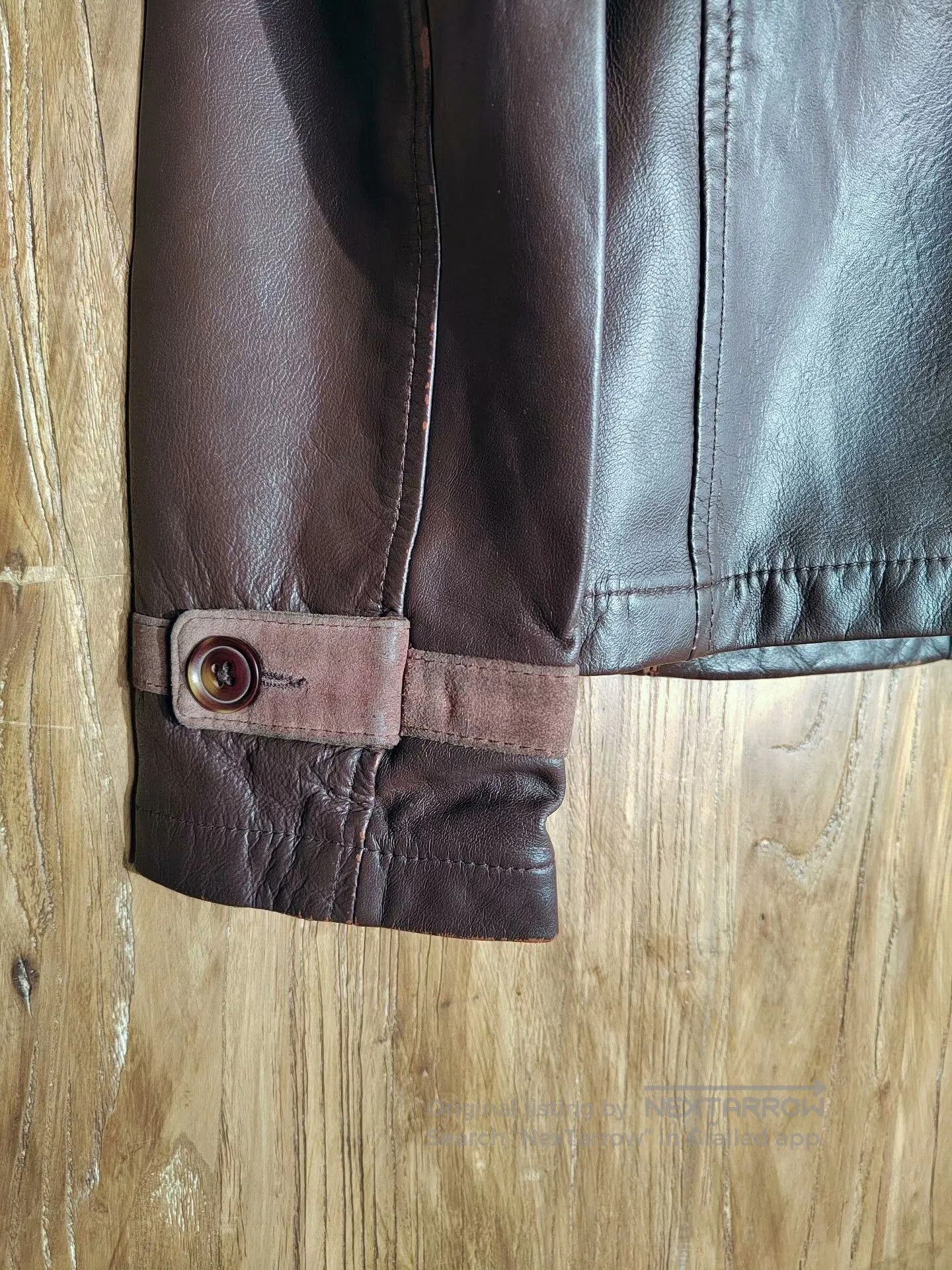 Theory Brown Leather Jacket with Metal Zip. Size US M / EU 48-50 / 2 - 6 Thumbnail