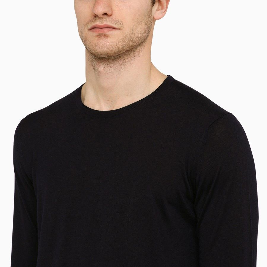 Loro Piana o1d2blof0424 Crew-Neck Sweater in Black Size US M / EU 48-50 / 2 - 4 Thumbnail