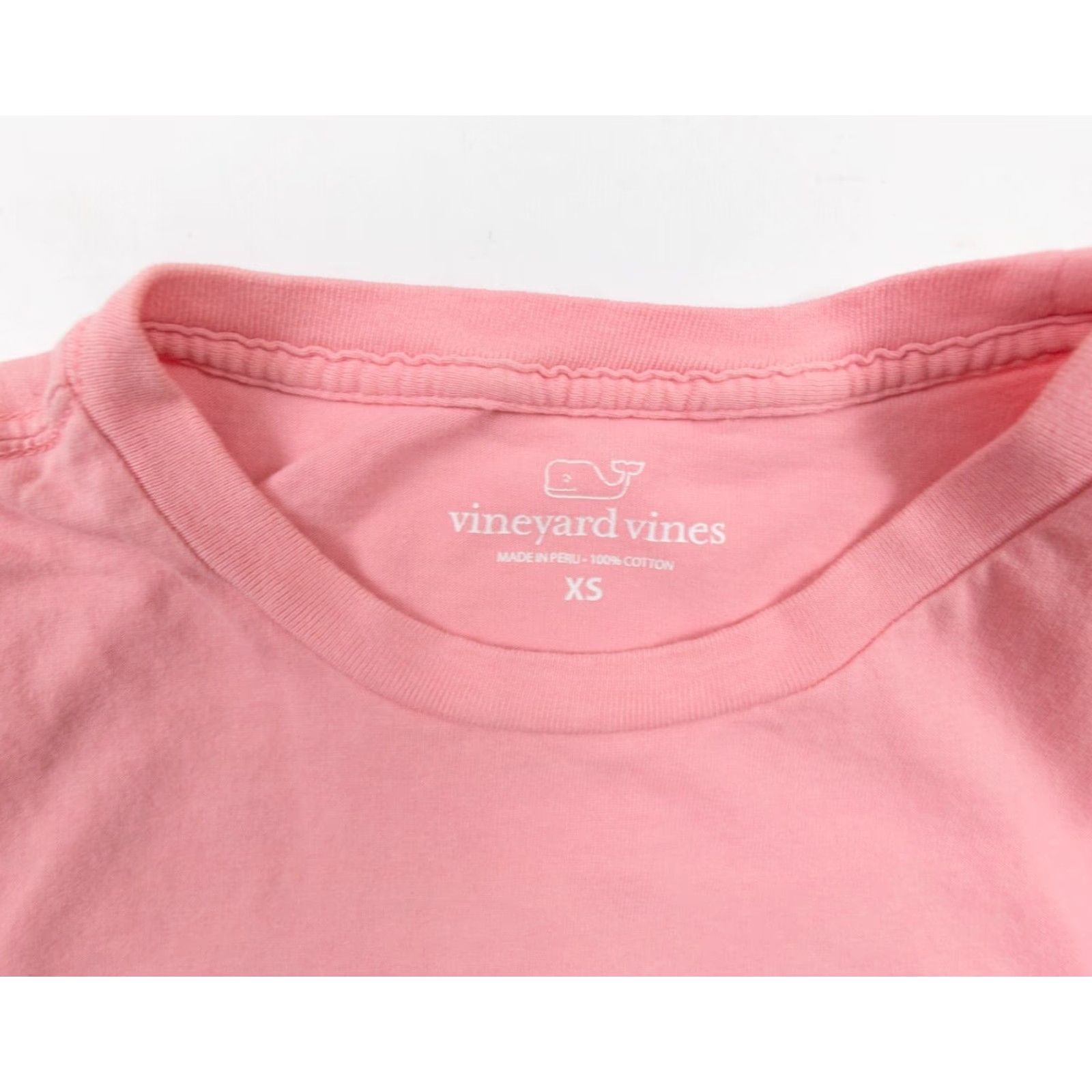 Vineyard Vines Vineyard Vines Short Sleeve Pocket Tee Adult X-Small Pink Cotton T-Shirt Mens Size US XS / EU 42 / 0 - 5 Thumbnail