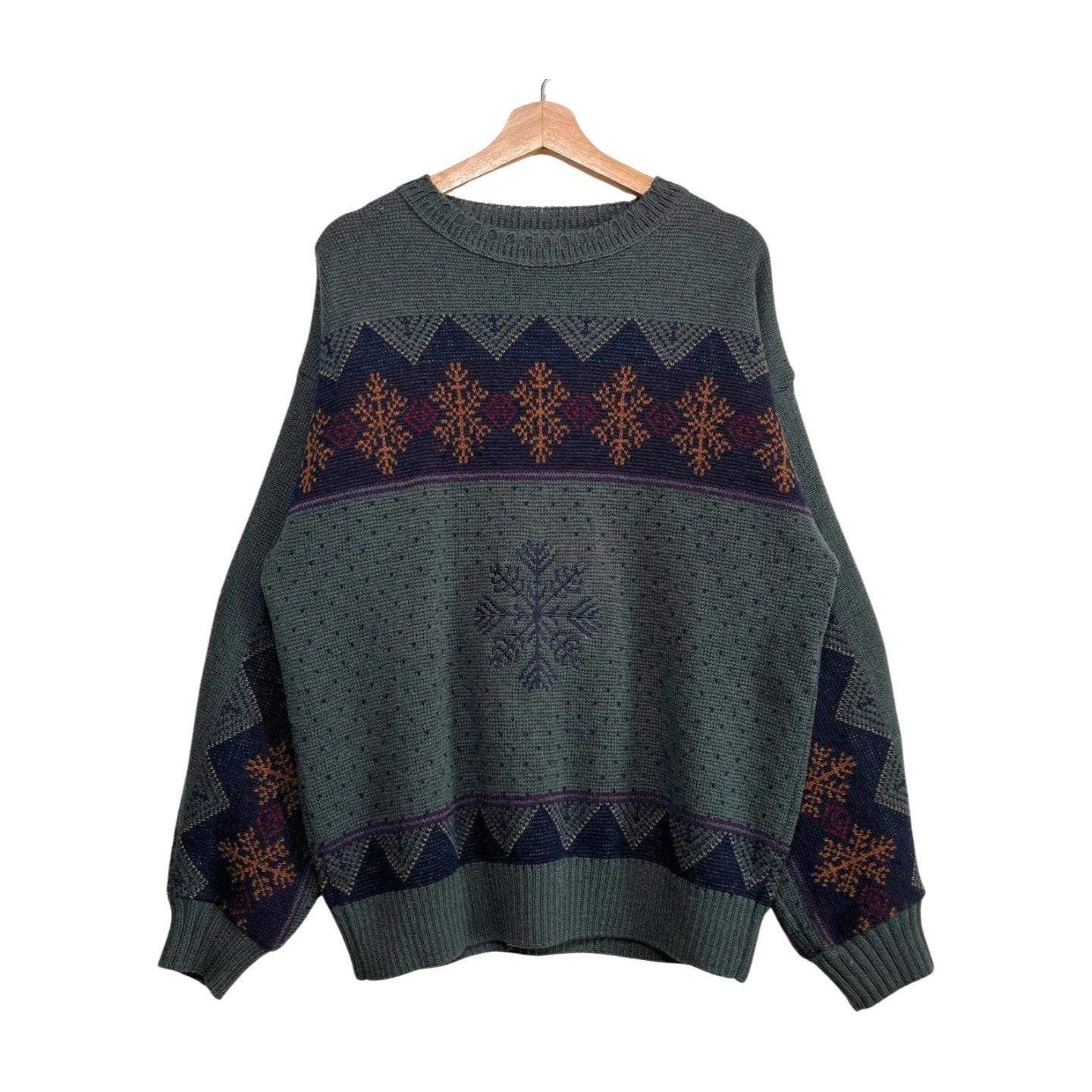 Pendleton × Vintage Vintage 90s Pendleton Wool Knitted Sweater L Geometric Size US L / EU 52-54 / 3 - 1 Thumbnail