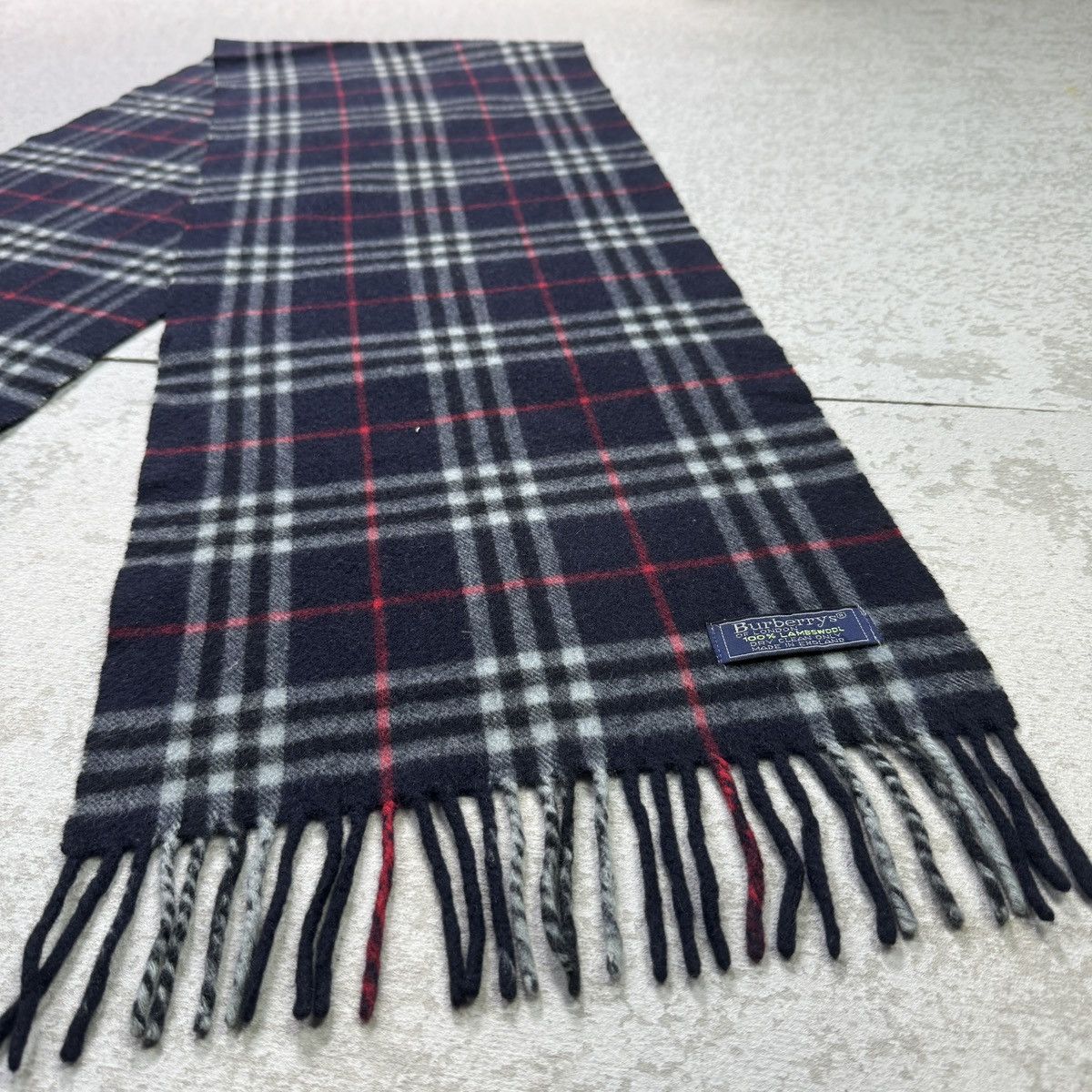 Burberry × Vintage Burberry Checked Scarves / Muffler / Neckwear - as003 Size ONE SIZE - 6 Thumbnail