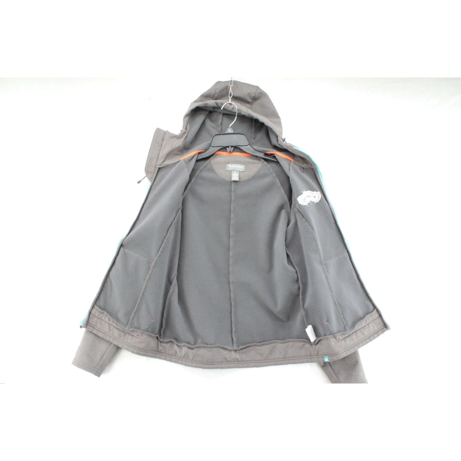 Vintage Simms Rogue Fleece Hoodie Full Zip Jacket Softshell Gray Women's Small ISO Size S / US 4 / IT 40 - 4 Thumbnail