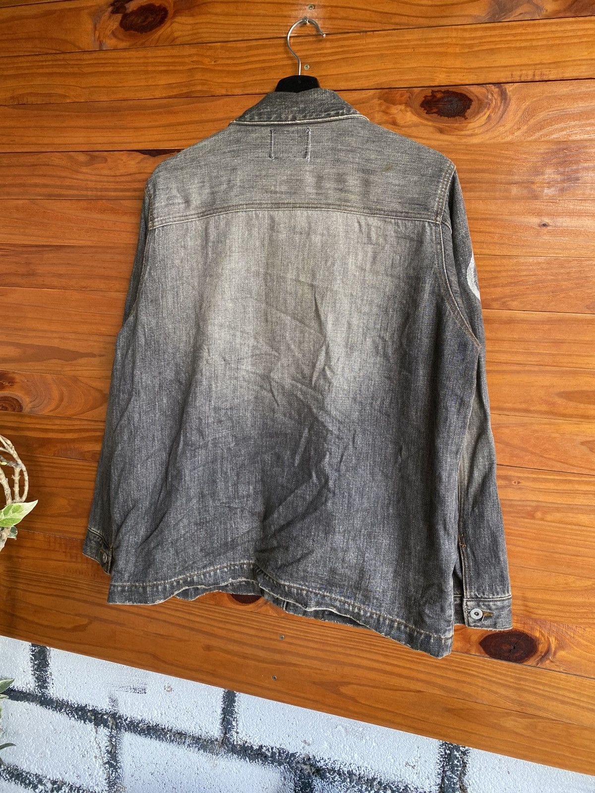 Japanese Brand Braitone Washed Denim Jacket Vintage Japanese Style Grey Size US L / EU 52-54 / 3 - 12 Thumbnail