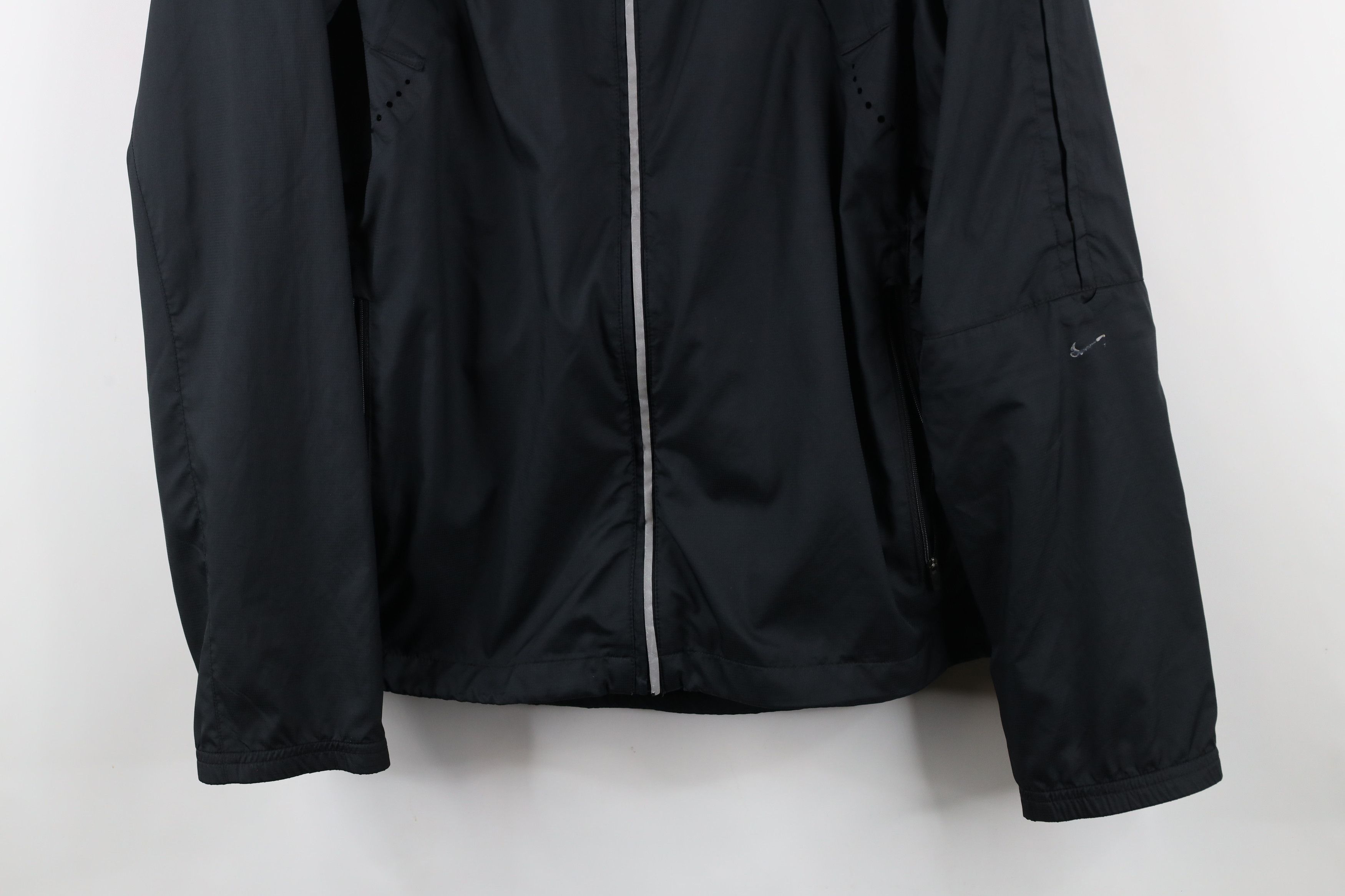 Nike × Vintage Vintage Nike Travis Scott Mini Swoosh Vented Jacket Black Size US L / EU 52-54 / 3 - 3 Thumbnail