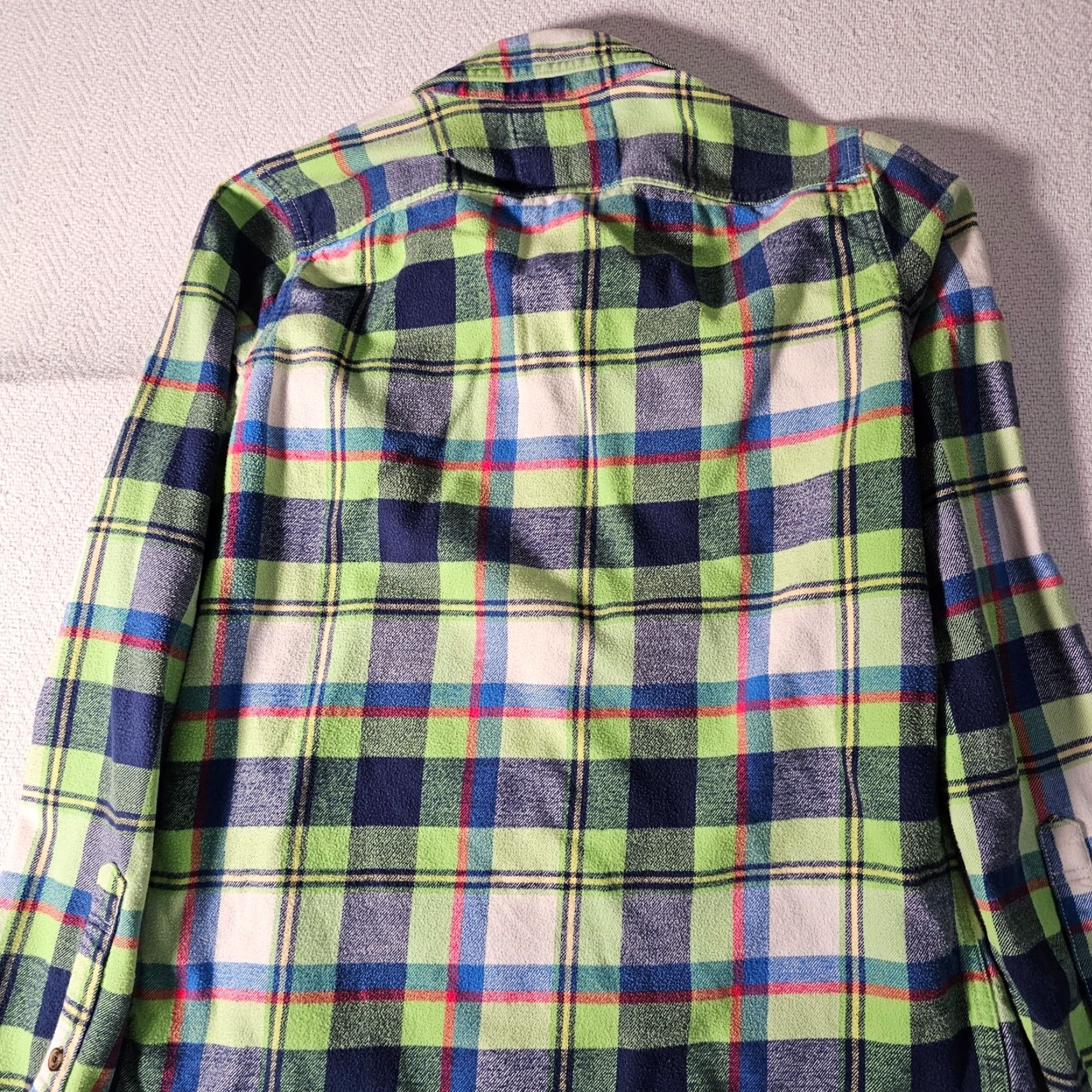 Abercrombie & Fitch VINTAGE Abercrombie & Fitch Mens Button-Up Shirt Flannel Plaid Long Sleeve Cotton Green Fall Winter Casual Size US M / EU 48-50 / 2 - 7 Thumbnail