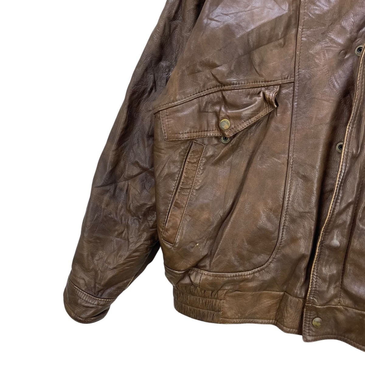 Japanese Brand Vintage Japanese Brand GK Cow Hide Leather Jacket Size US M / EU 48-50 / 2 - 5 Thumbnail