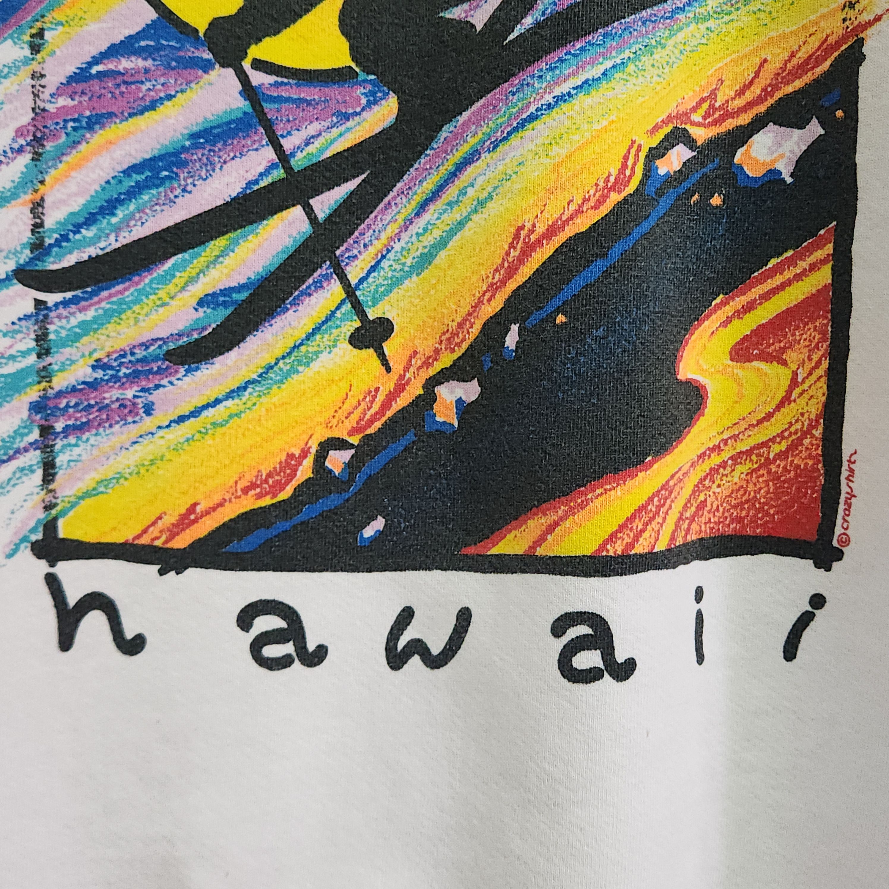Other Vintage 1980s Ski A Volcano Hawaii Crazy Shirts Sweater Size US L / EU 52-54 / 3 - 18 Thumbnail