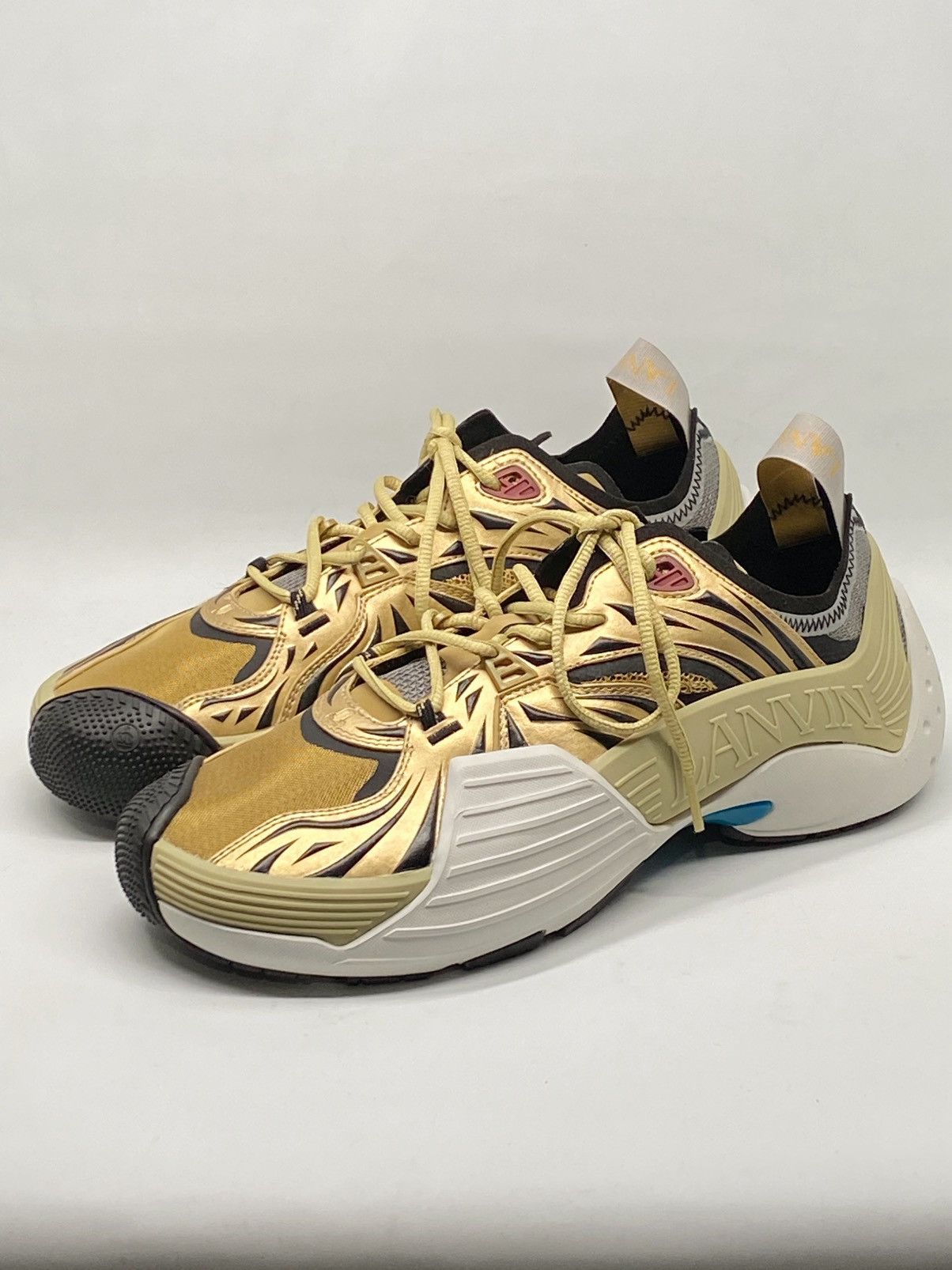 Lanvin Lanvin Logo Low Top Mesh Sneakers size 44/us size 11 Size US 11 / EU 44 - 4 Thumbnail