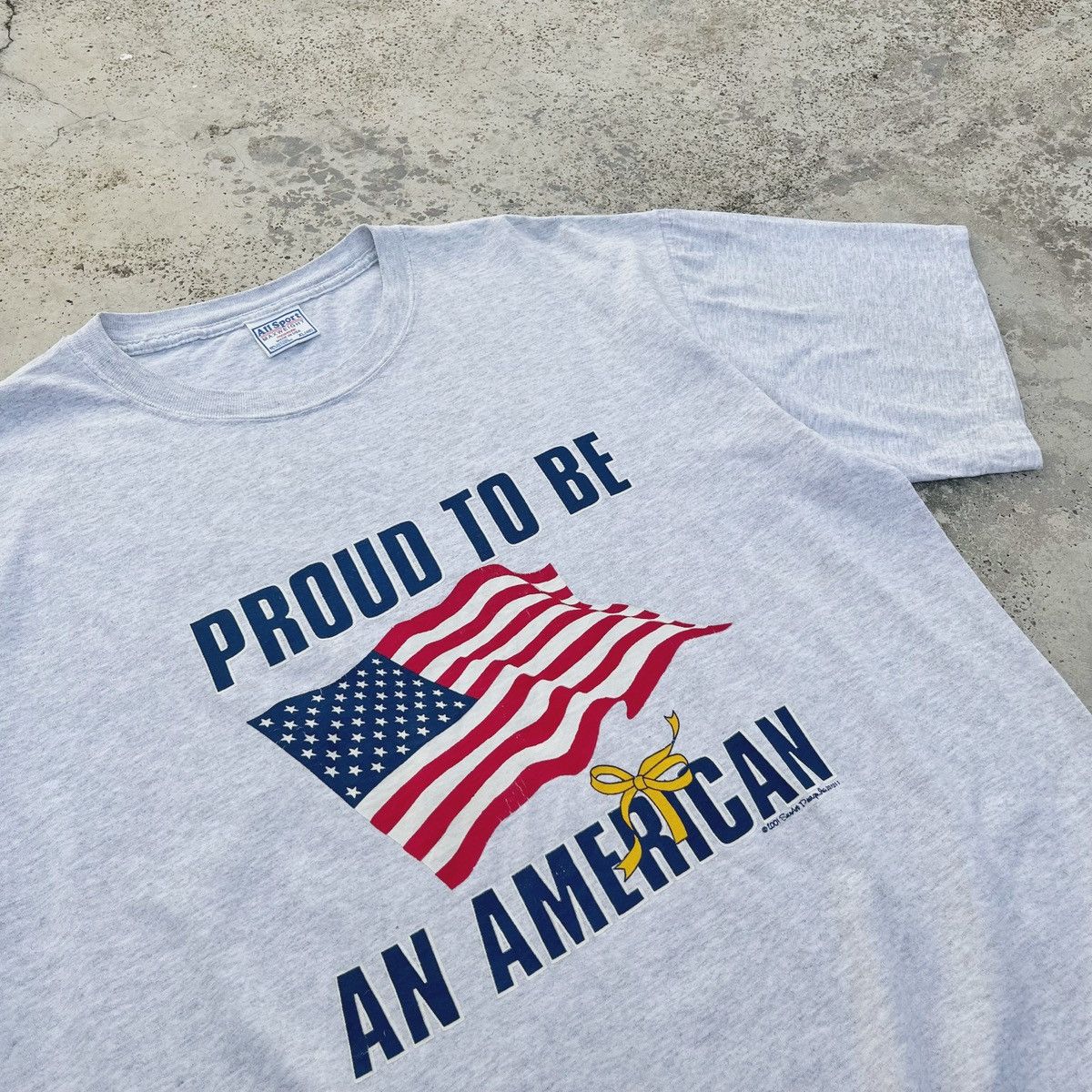 Vintage Vintage 2001 Proud To Be American Nice Graphic Design Tee Size US XL / EU 56 / 4 - 2 Thumbnail