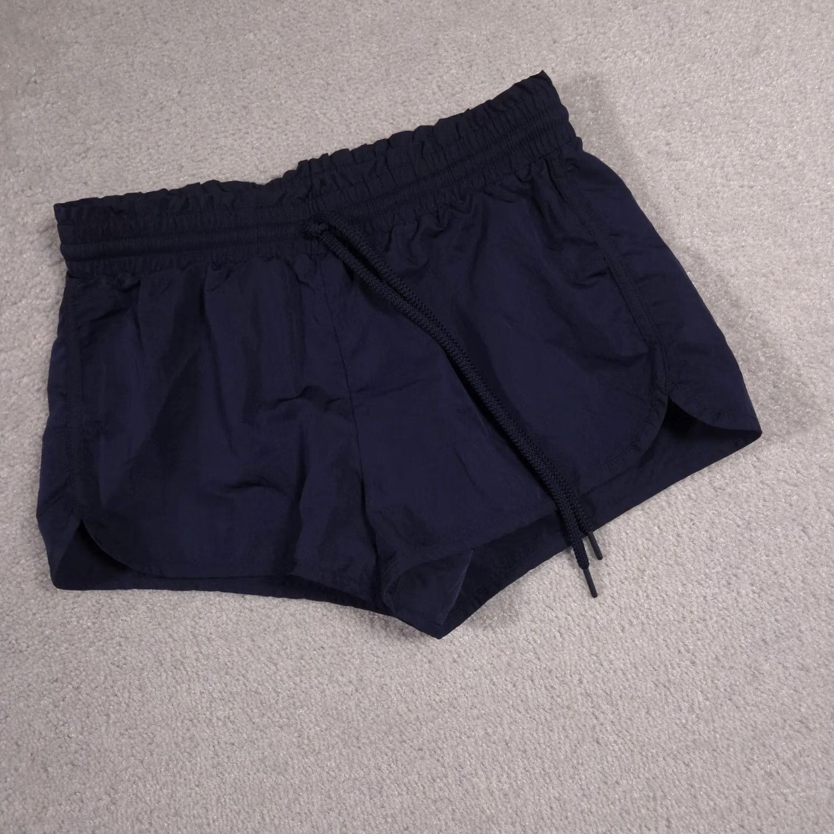 Vintage Aerie Shorts Womens Small Navy Blue Elastic Waist Running Athletic Gym Casual Size 28" / US 6 / IT 42 - 3 Thumbnail