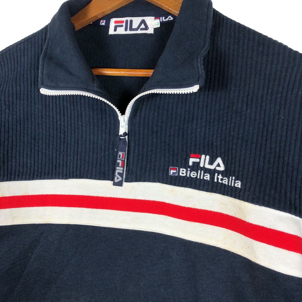 Fila FILA Biella Italia Half Zip Sweatshirt Size US L / EU 52-54 / 3 - 4 Thumbnail