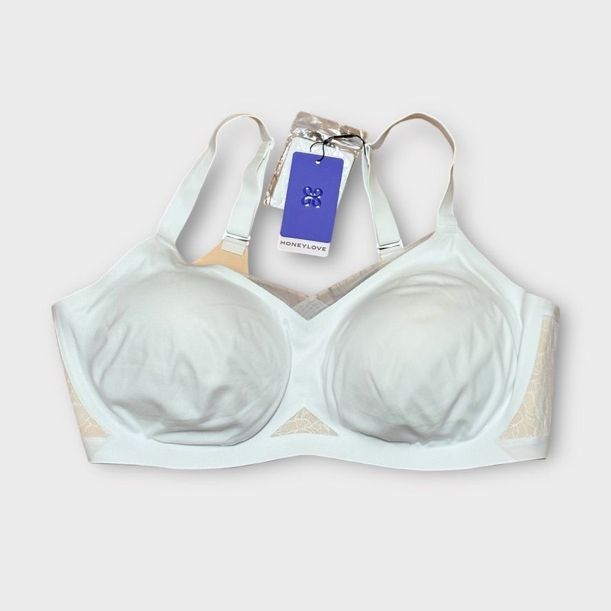 Other NEW Honeylove CrossOver Lace Bra 3X+ White Comfort Support W Size ONE SIZE - 8 Thumbnail
