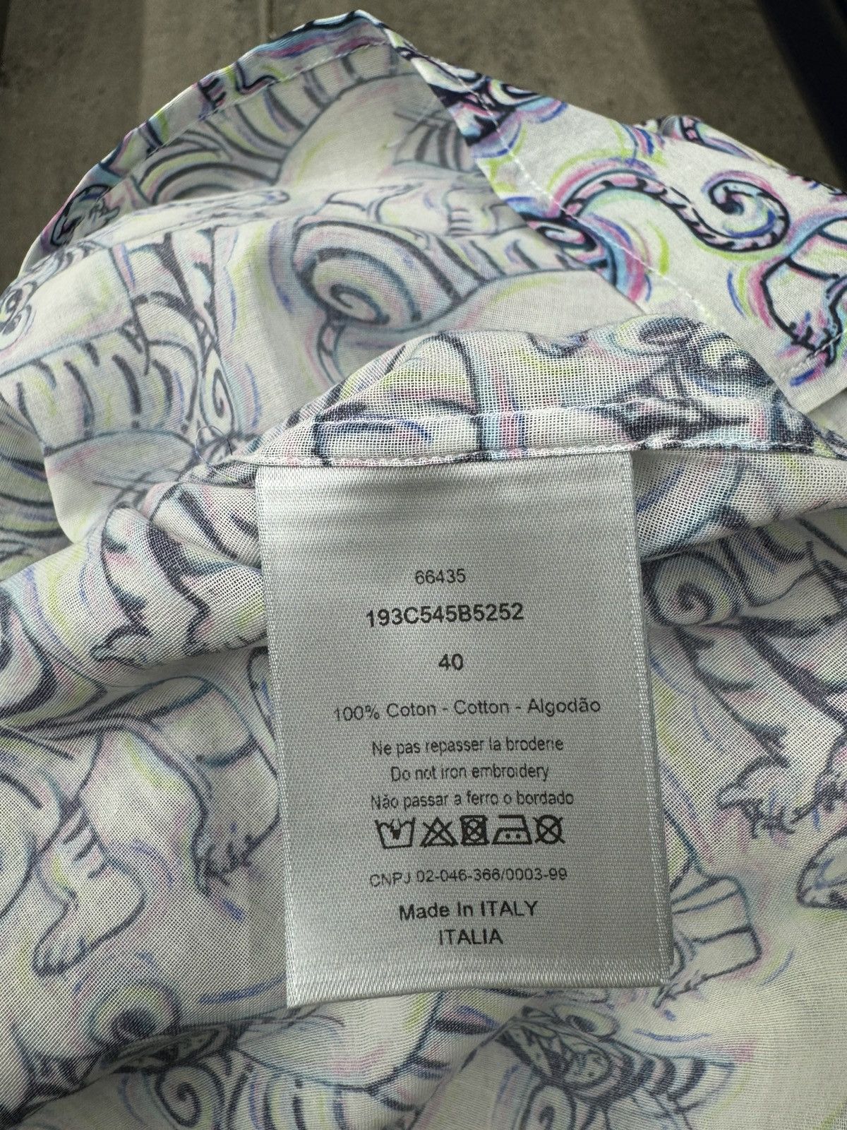 Dior Dior Kenny Scharf SS21 Psychedelic Tiger Print Button Up NWT Size US M / EU 48-50 / 2 - 8 Thumbnail