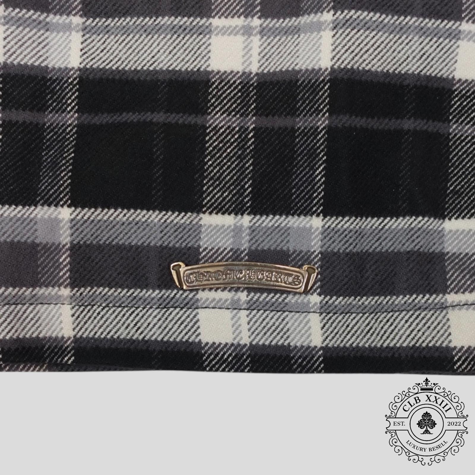 Chrome Hearts Chrome Hearts Padded Flannel Shirt in Black/White - Medium Size US M / EU 48-50 / 2 - 5 Thumbnail