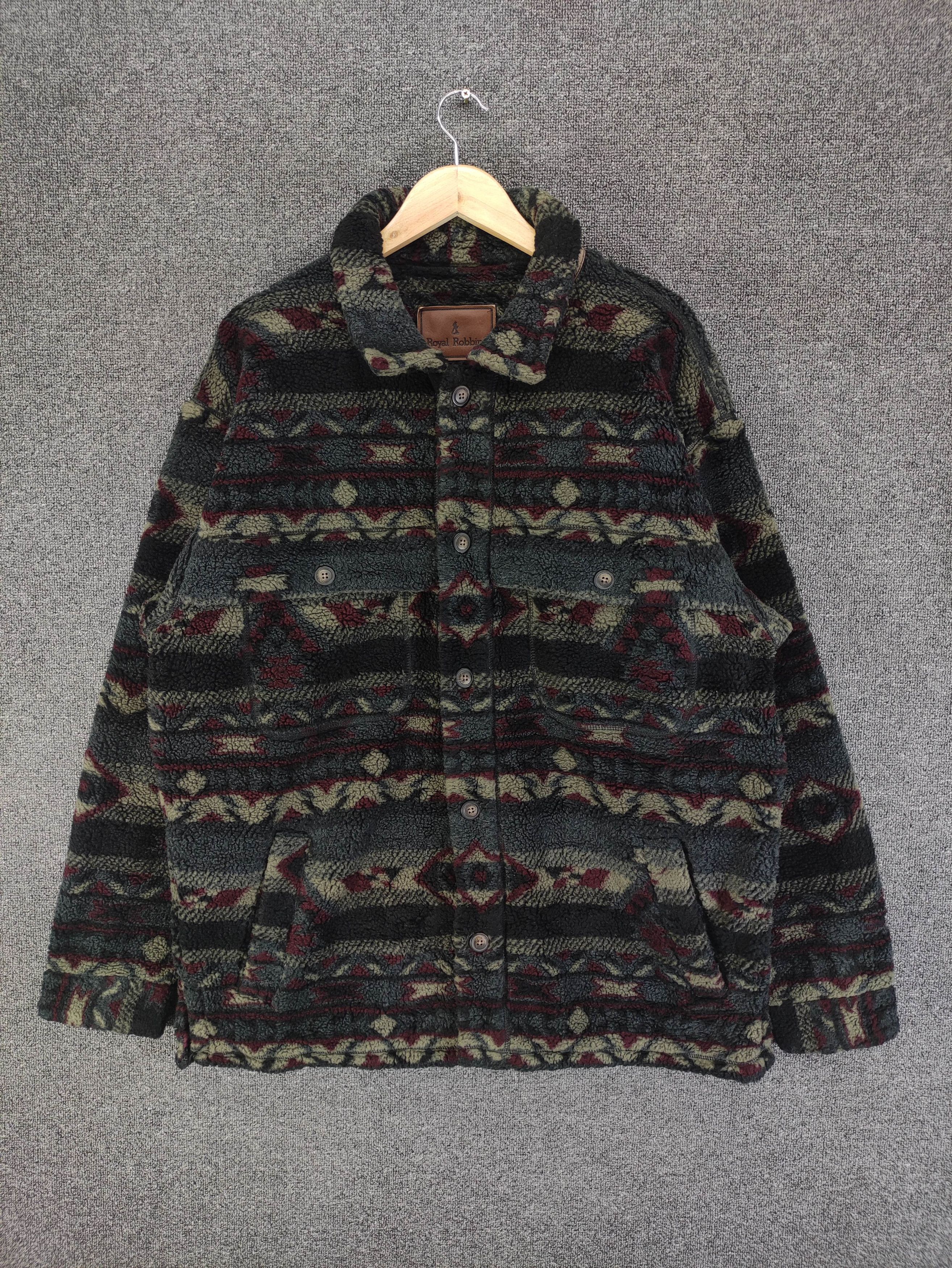 Royal Robbins Vintage Royal Robbins Sherpa/Fleece jacket Button Up Size US XL / EU 56 / 4 - 1 Thumbnail