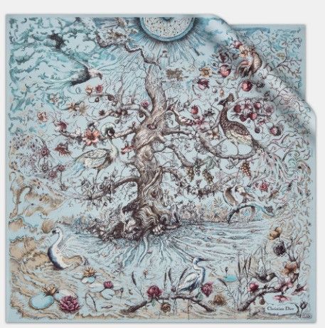 Dior o1w1db11024 Size: OS / 90 Square Scarf in Multicolor Size ONE SIZE - 1 Thumbnail