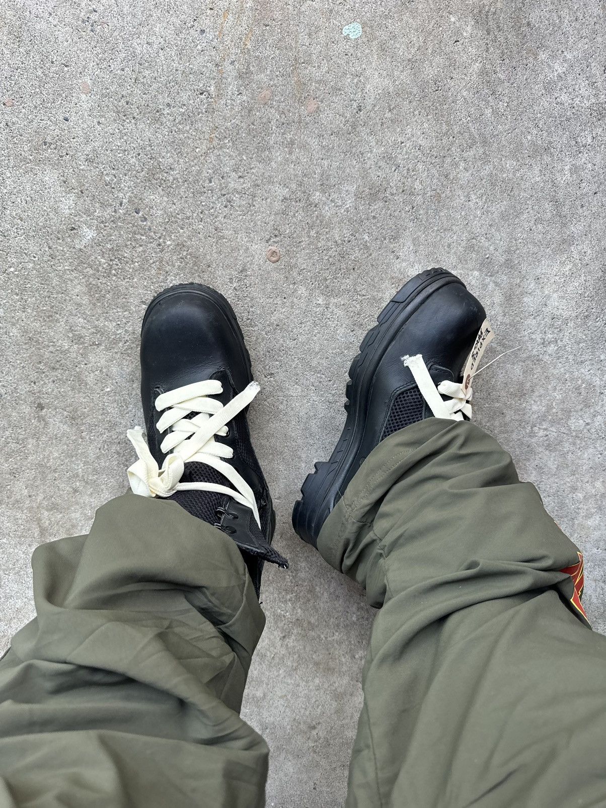 Vintage Black Vintage Military Combat Zip Ankle Boots Size US 11 / EU 44 - 2 Thumbnail