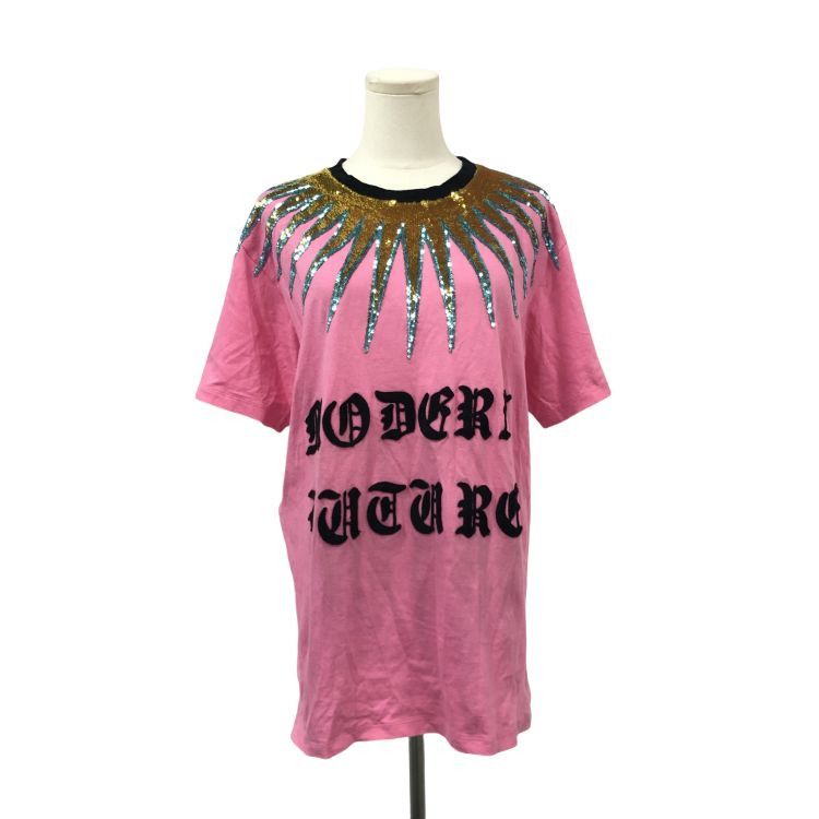 Gucci Gucci Sequin Sun Graphic T-Shirt Size M Size US M / EU 48-50 / 2 - 1 Thumbnail