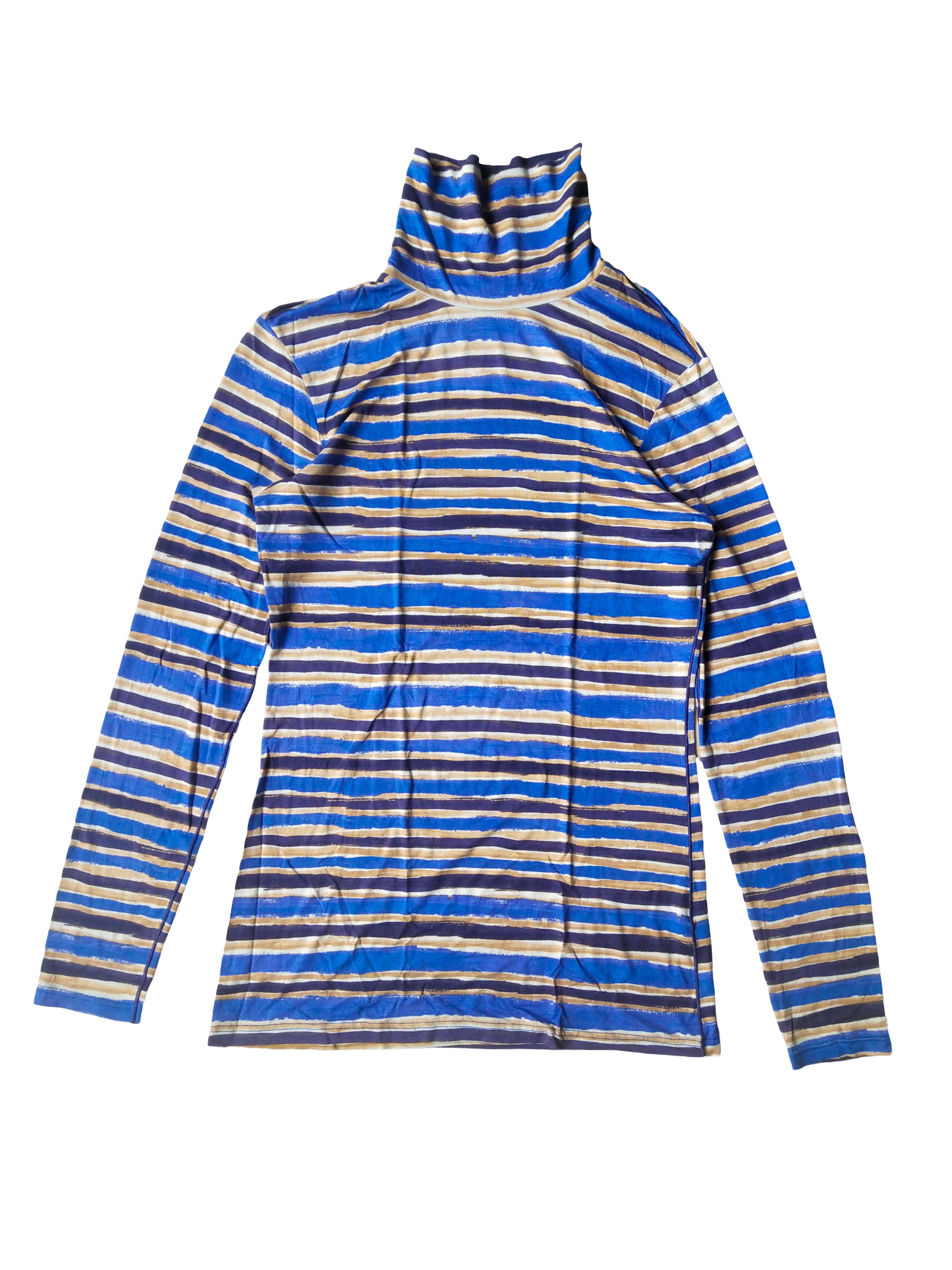 Marni Marni x Uniqlo Heattech Painted Striped Turtleneck Top Size M / US 6-8 / IT 42-44 - 1 Thumbnail