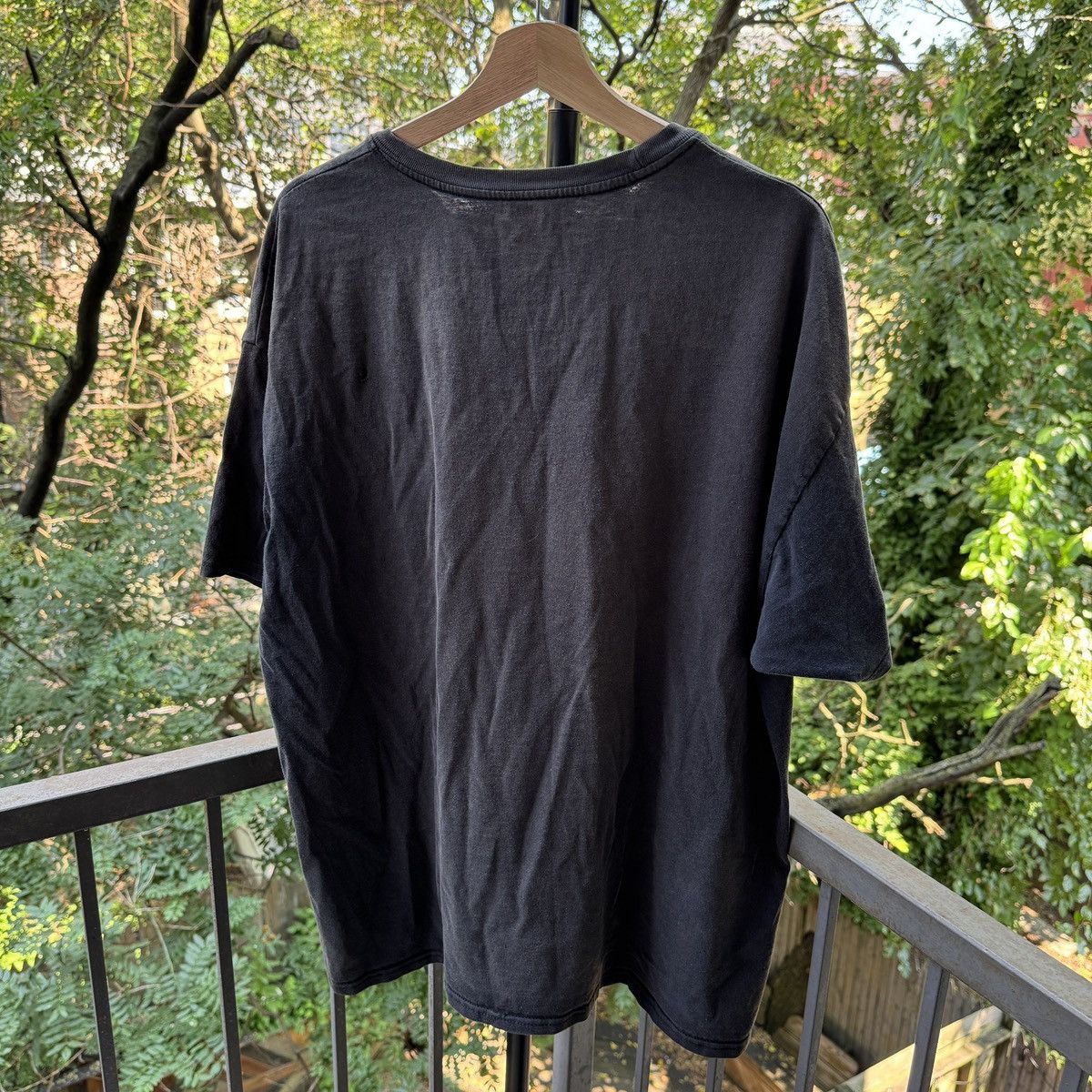 Vintage Thrashed Faded Distressed Black Shirt ERD Grunge Chrome Size US XXL / EU 58 / 5 - 2 Thumbnail
