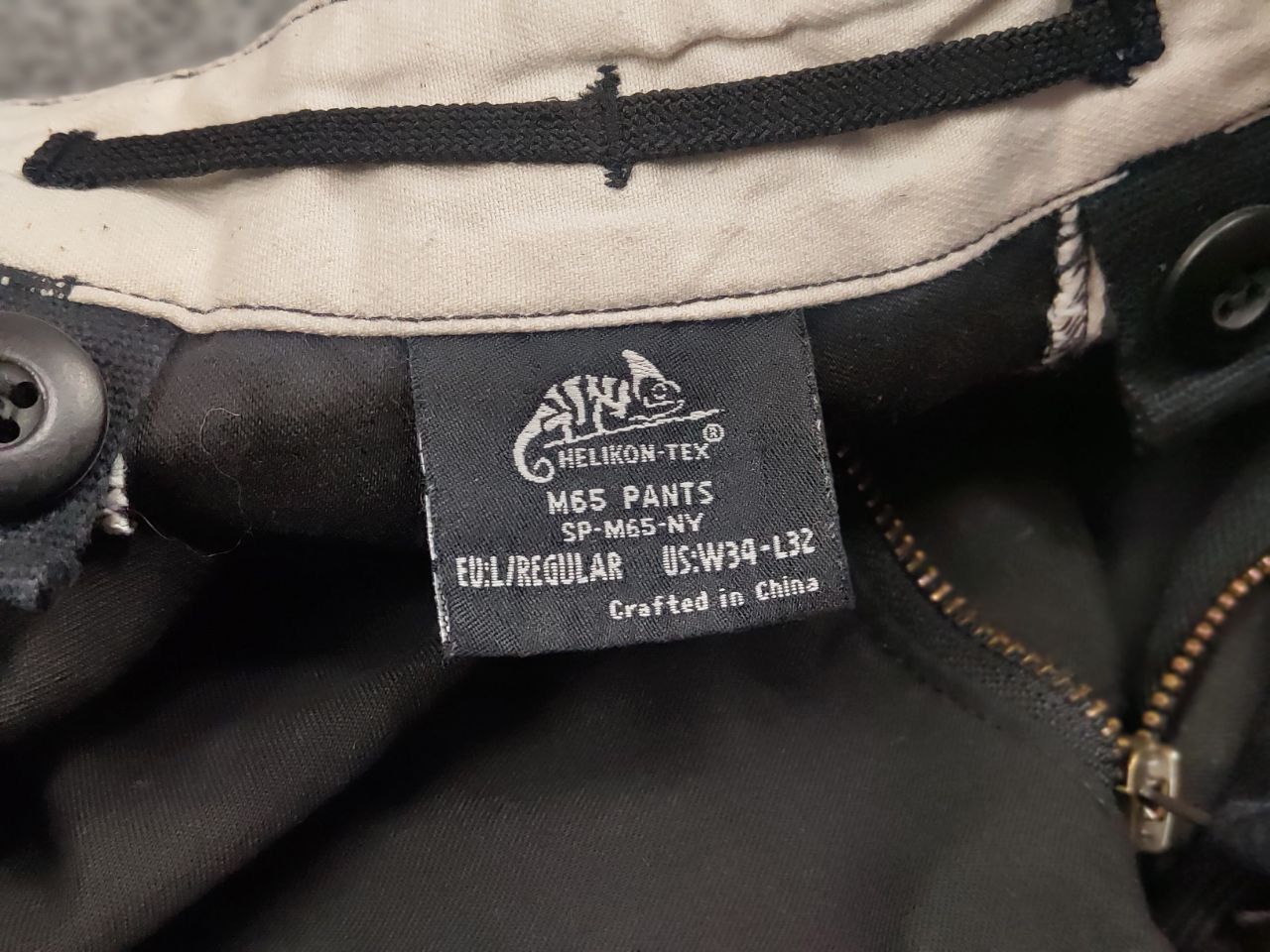 Vintage Vintage M65 Military Cargo Baggy Black Pants Helikon Tex Size US 34 / EU 50 - 15 Thumbnail