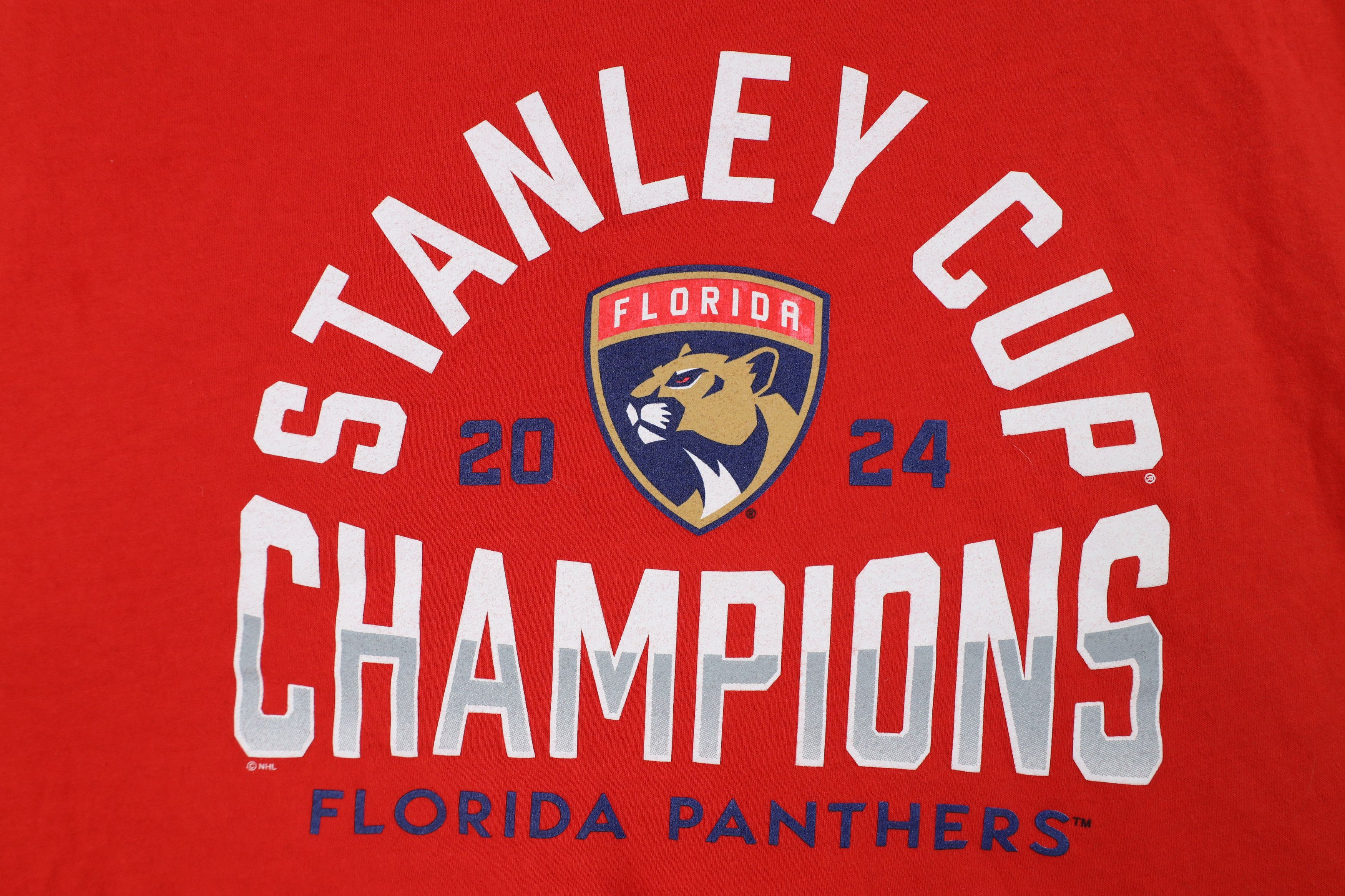 Vintage Fanatics 2024 Stanley Cup Champions Florida Panthers T-Shirt Size US XL / EU 56 / 4 - 4 Thumbnail