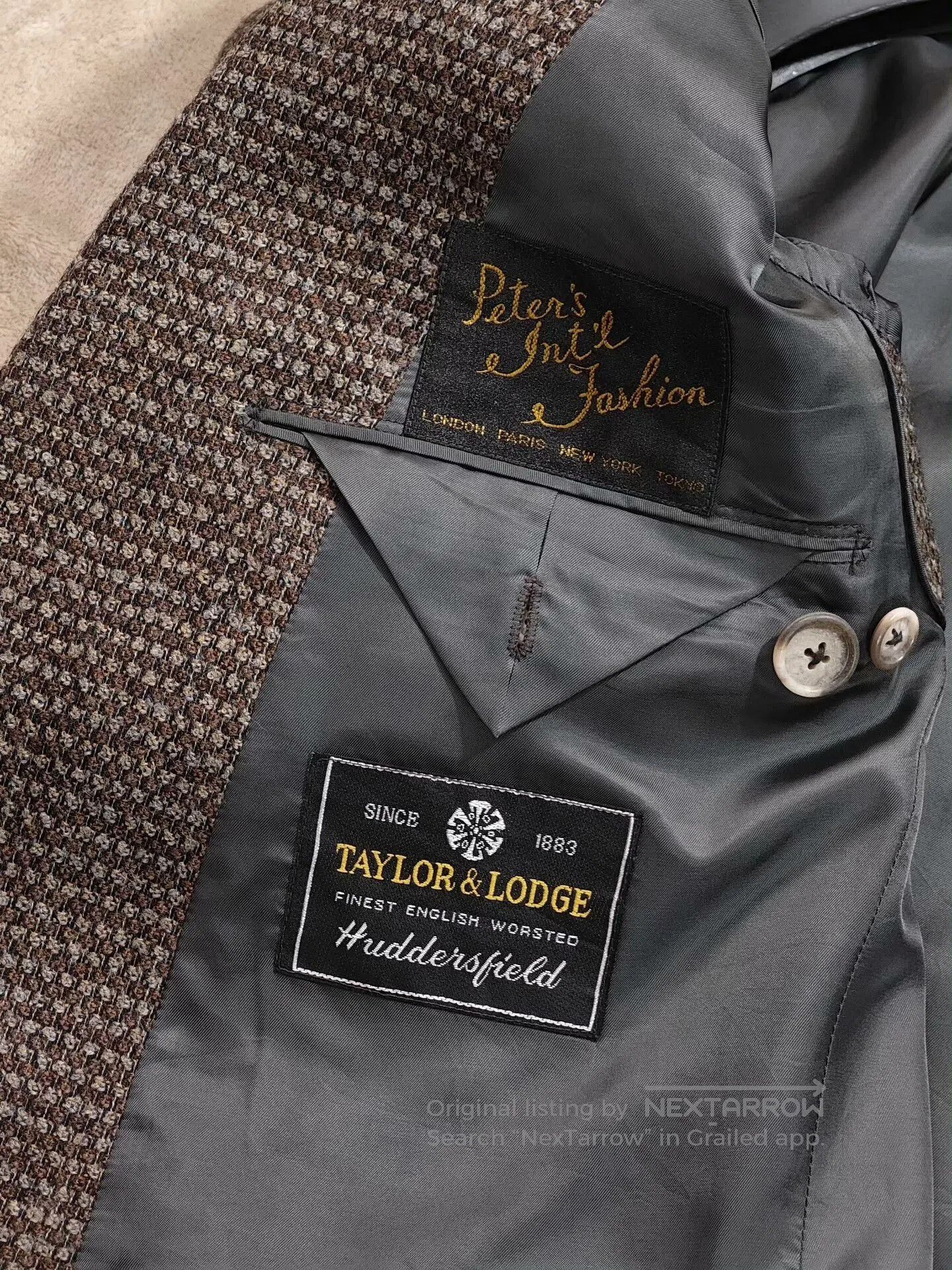 Japanese Brand Tailored Wool Blazer by Taylor Lodge. Size US M / EU 48-50 / 2 - 7 Thumbnail